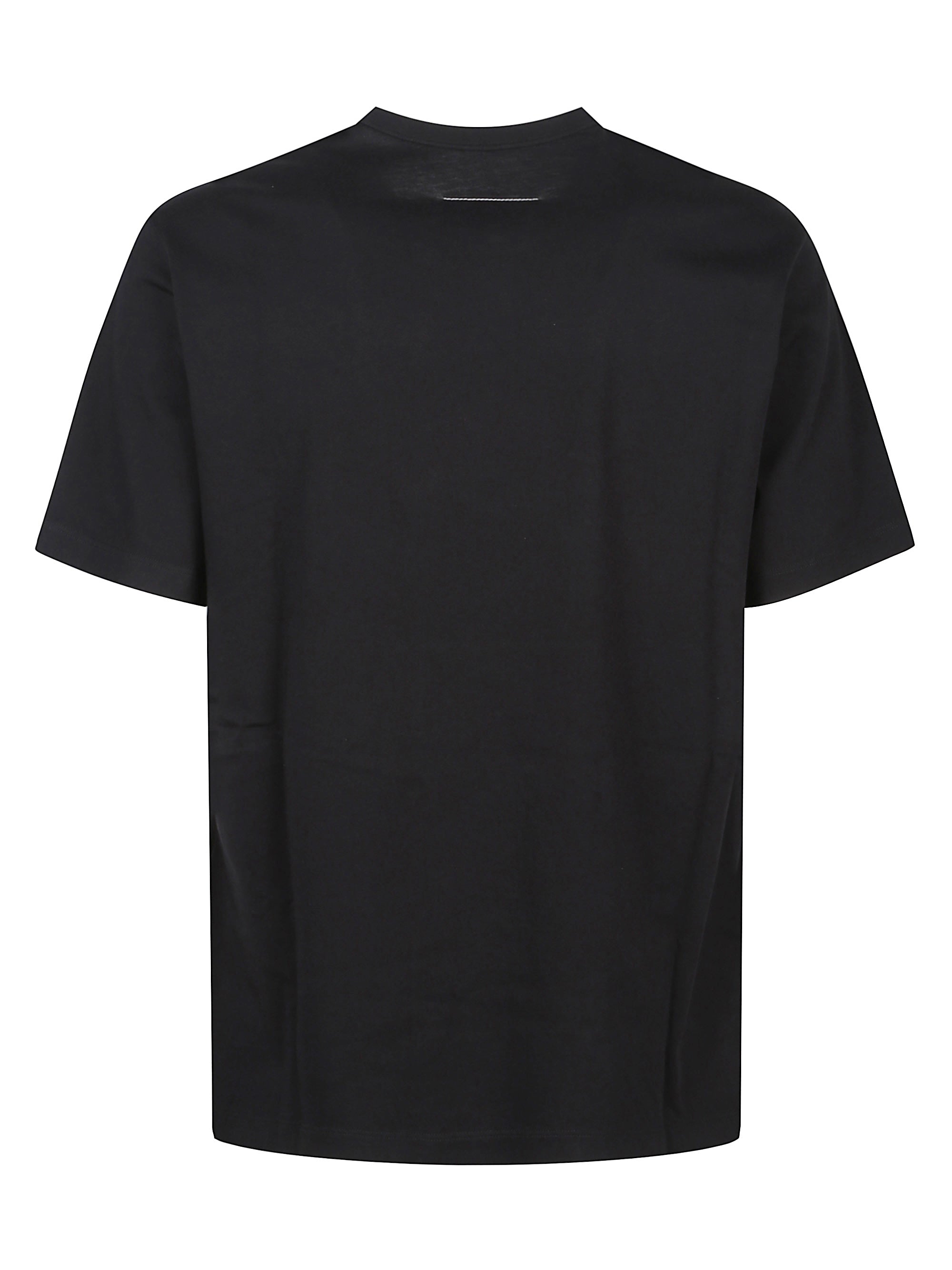 Mm6 Maison Margiela T-Shirts And Polos Nero Cotton