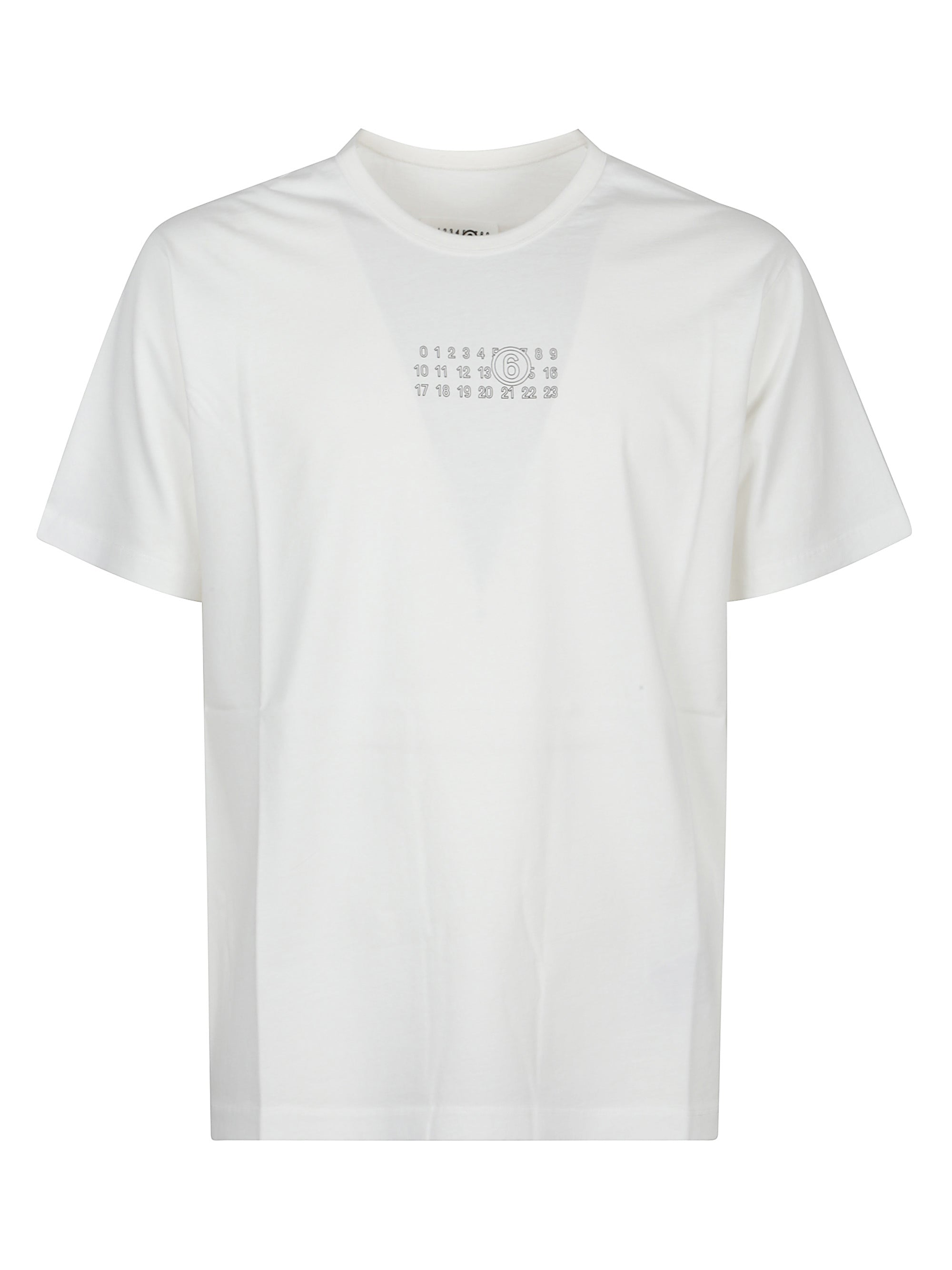 Mm6 Maison Margiela T-Shirts And Polos Bianco Cotton