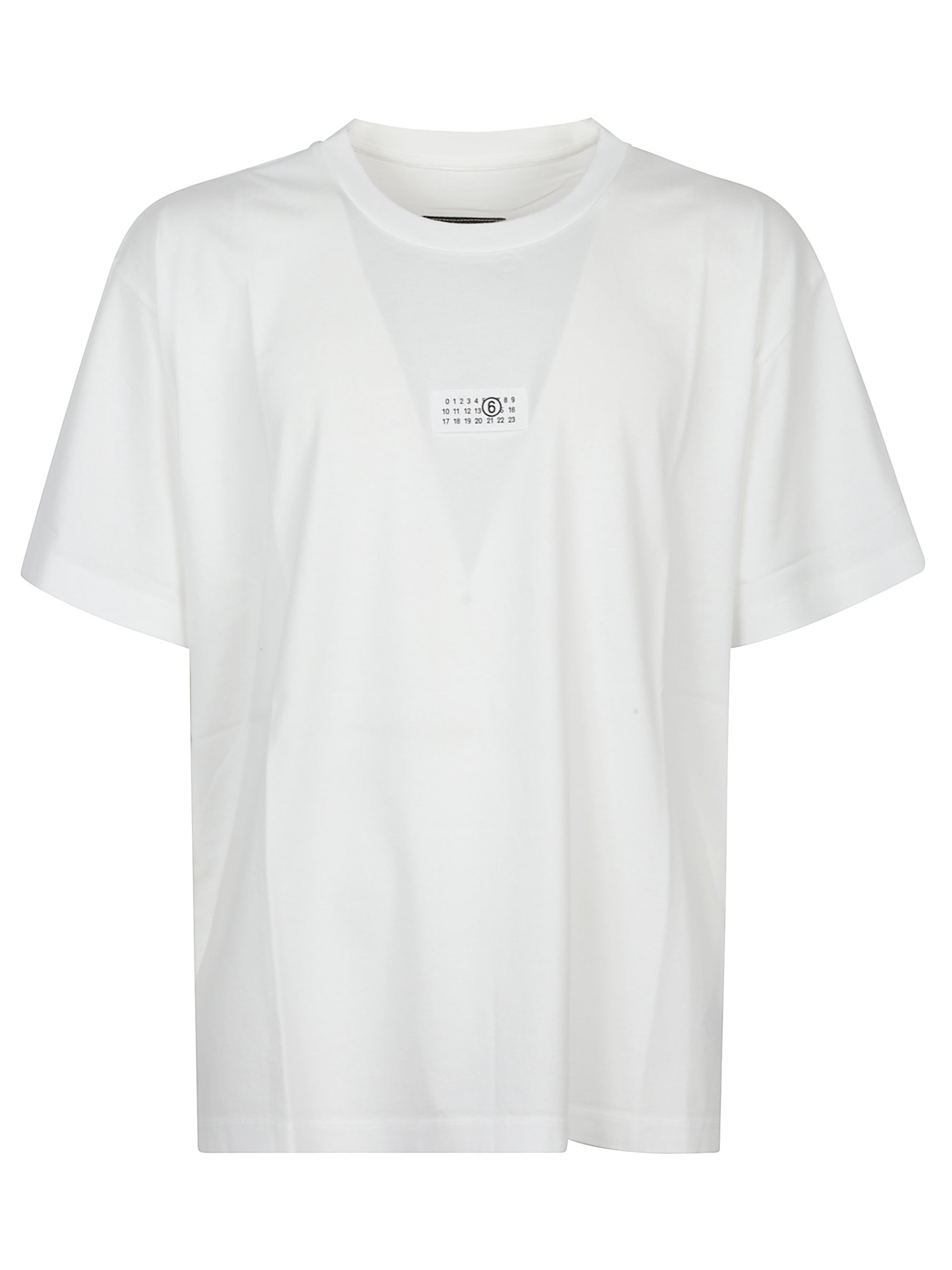 Mm6 Maison Margiela T-Shirts And Polos Bianco Cotton