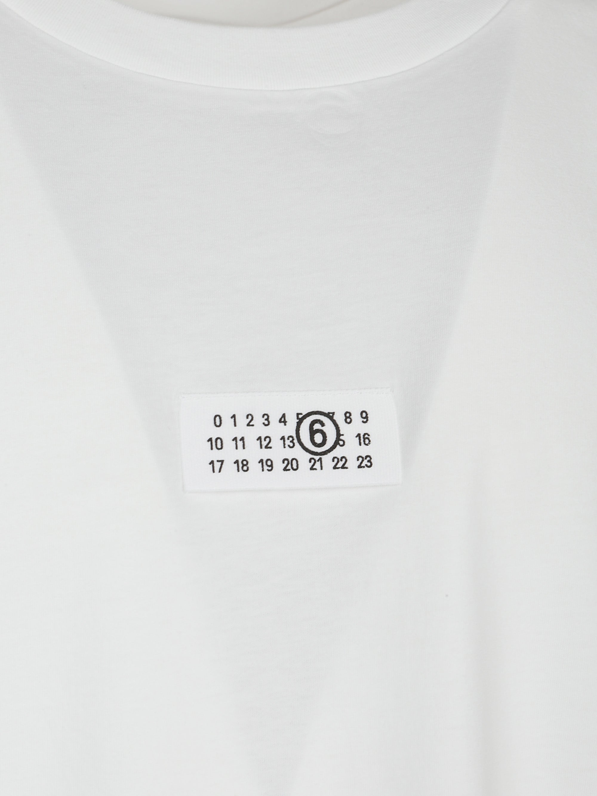 Mm6 Maison Margiela T-Shirts And Polos Bianco Cotton