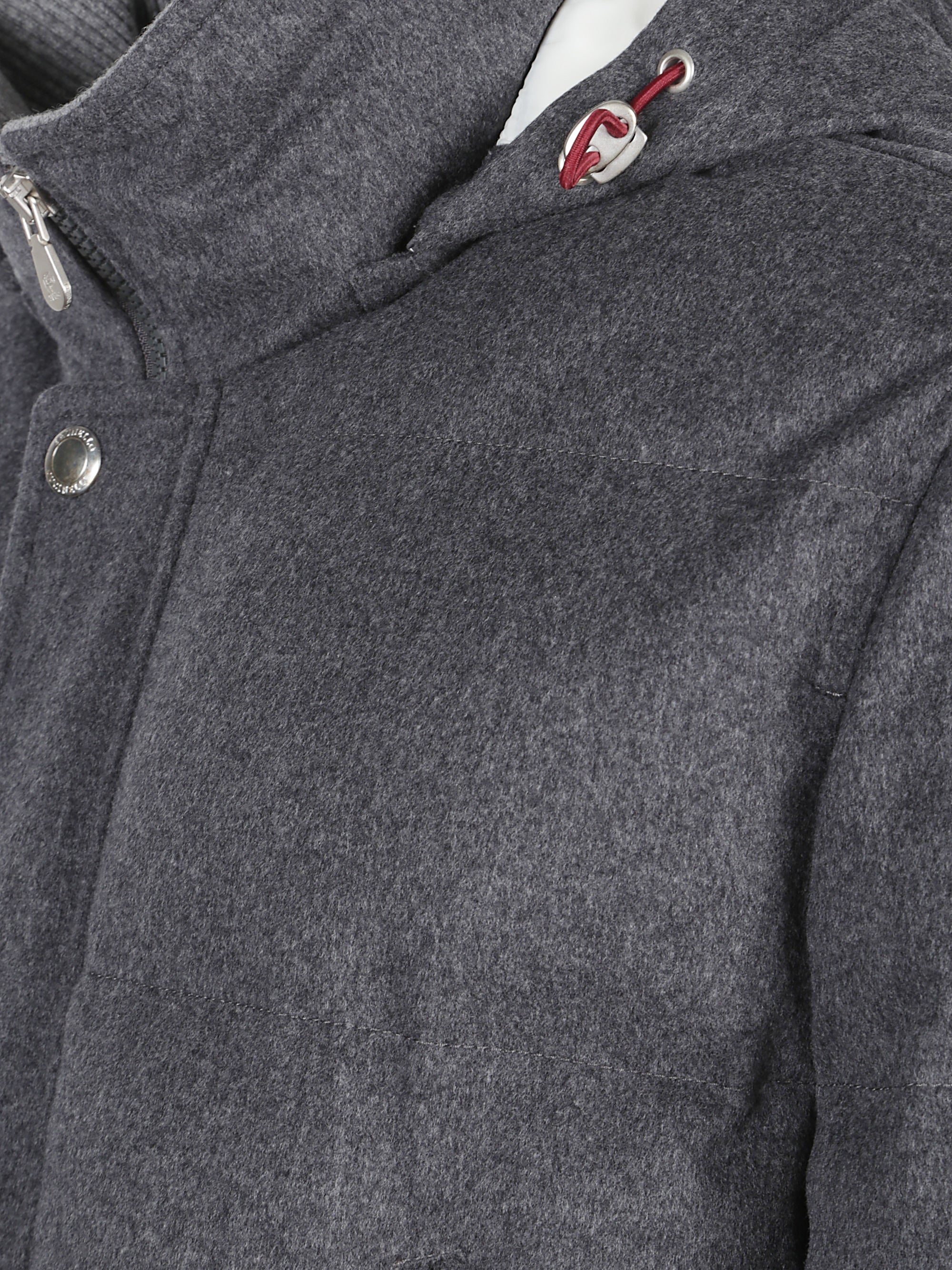 Brunello Cucinelli Coats Grey Wool