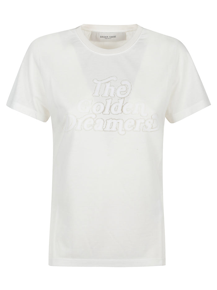 Golden Goose T-shirts and Polos White Polyamide Viscose
