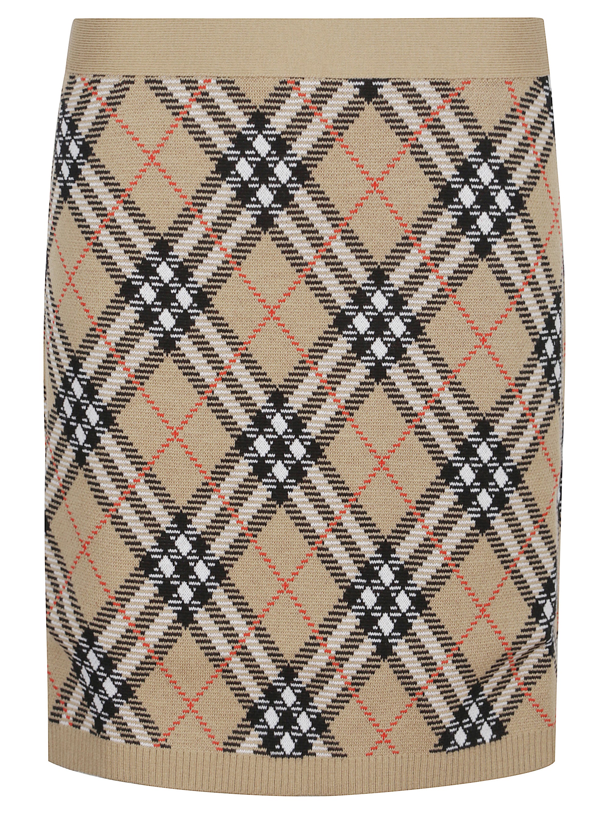 Burberry Skirts Beige Wool Polyester