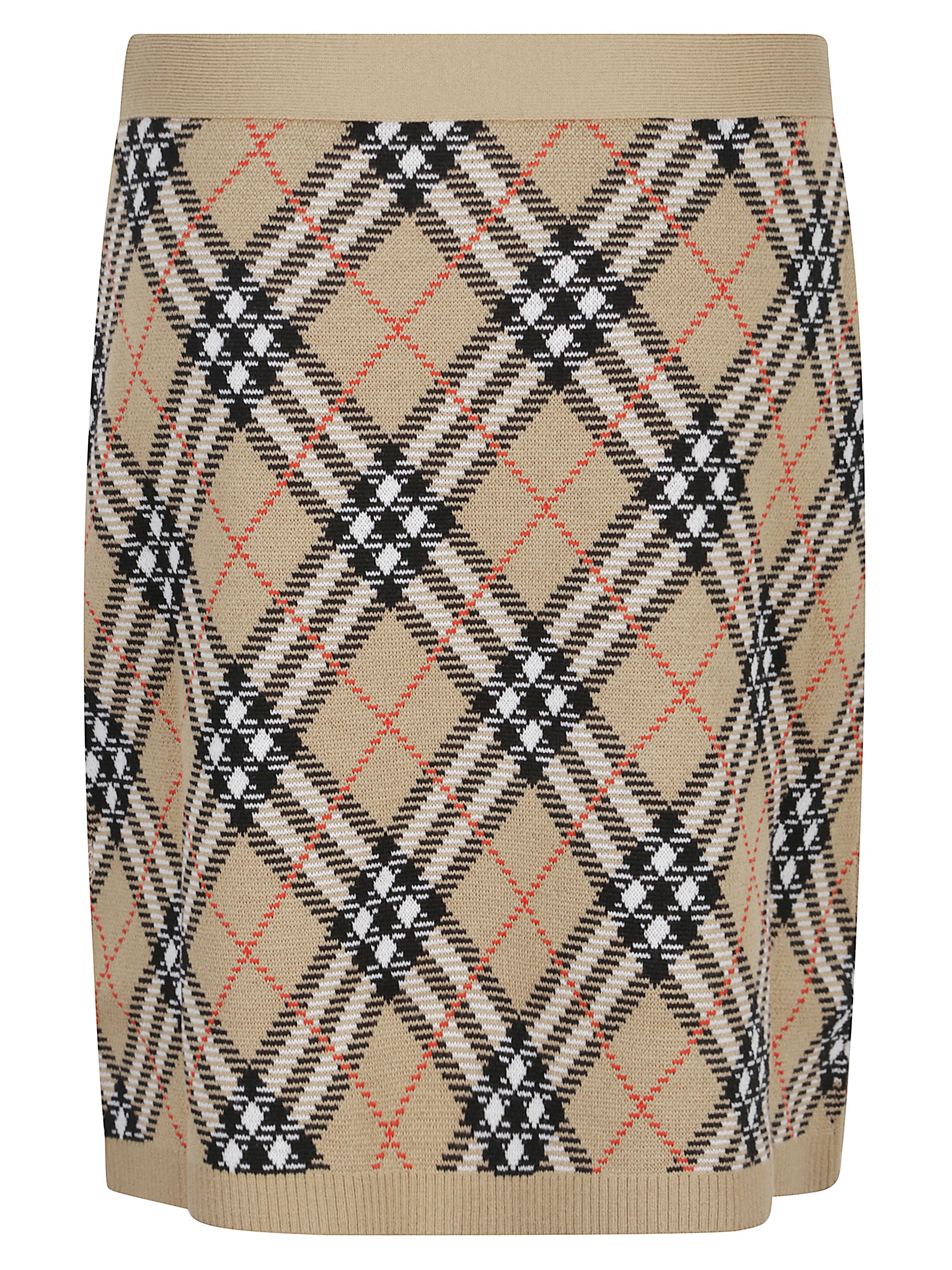 Burberry Skirts Beige Wool Polyester