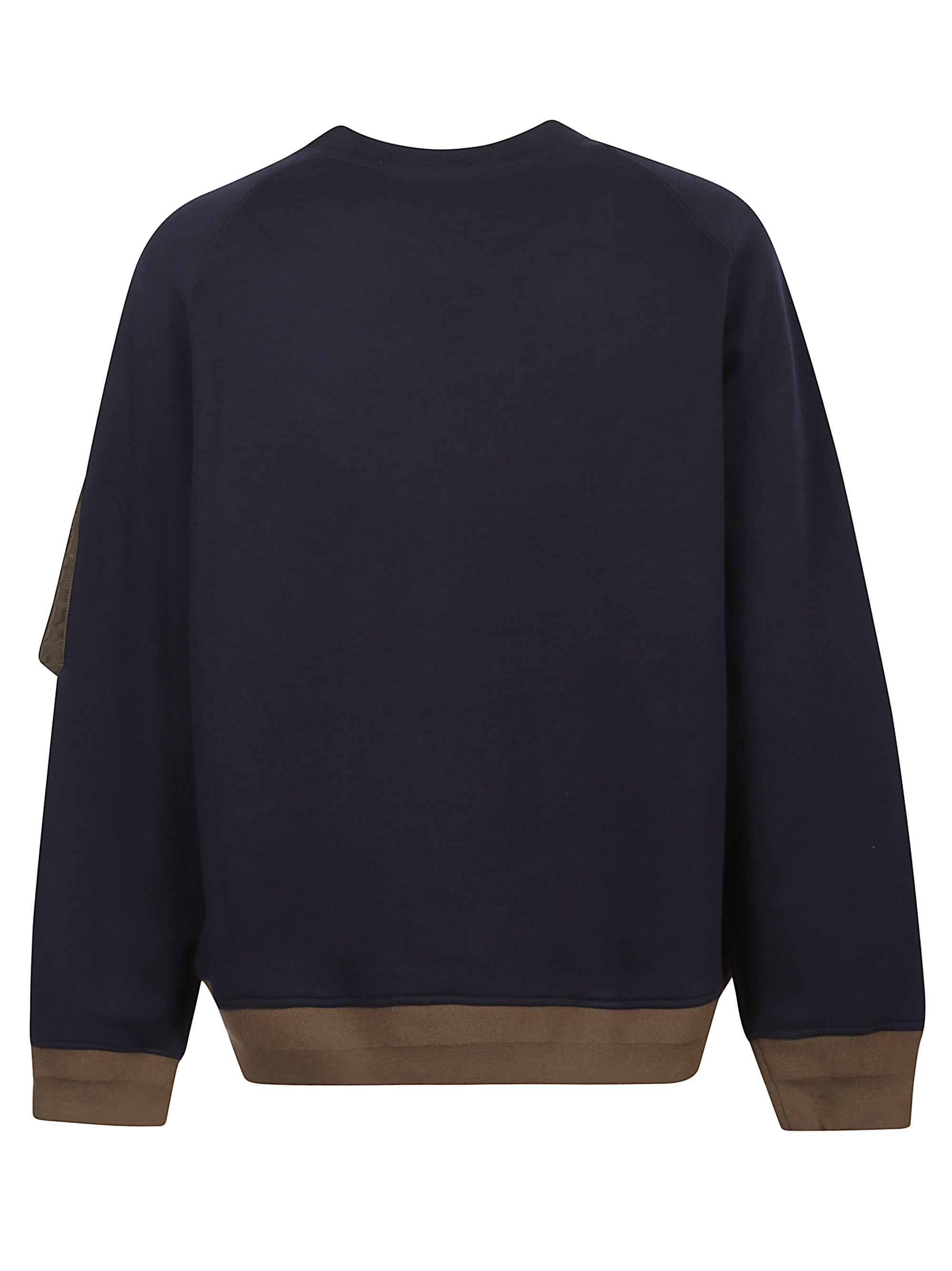 Sacai Sweaters Blue Cotton Pe