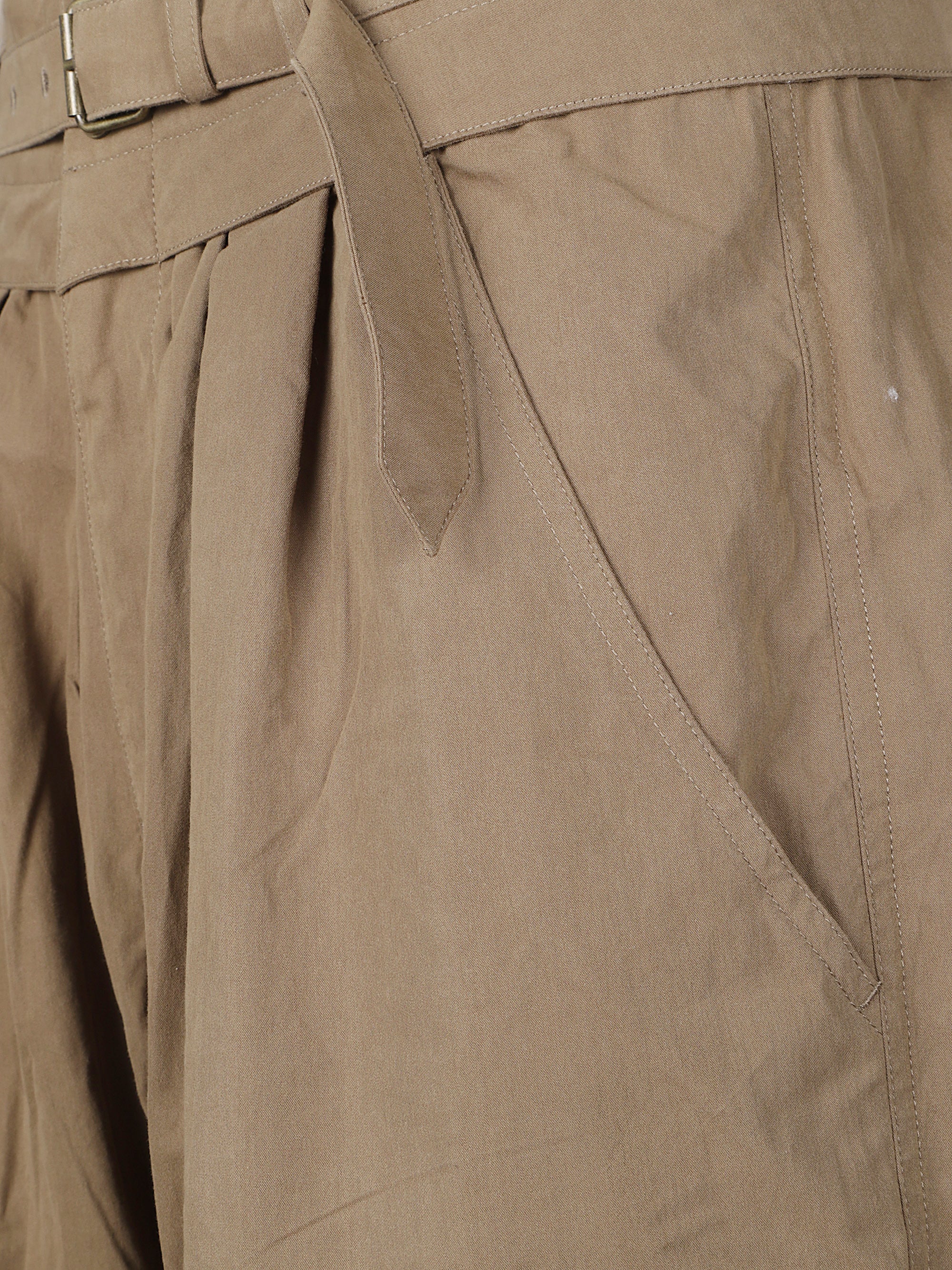 Marant Etoile Trousers Kaki Cotton Polyamide