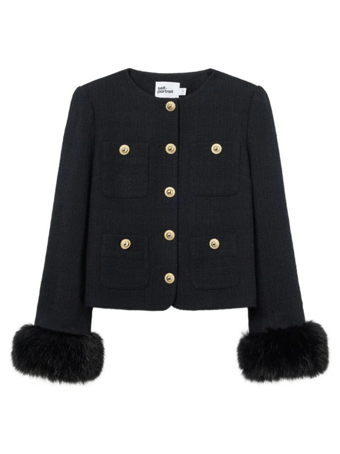 Self Portrait Jackets Black