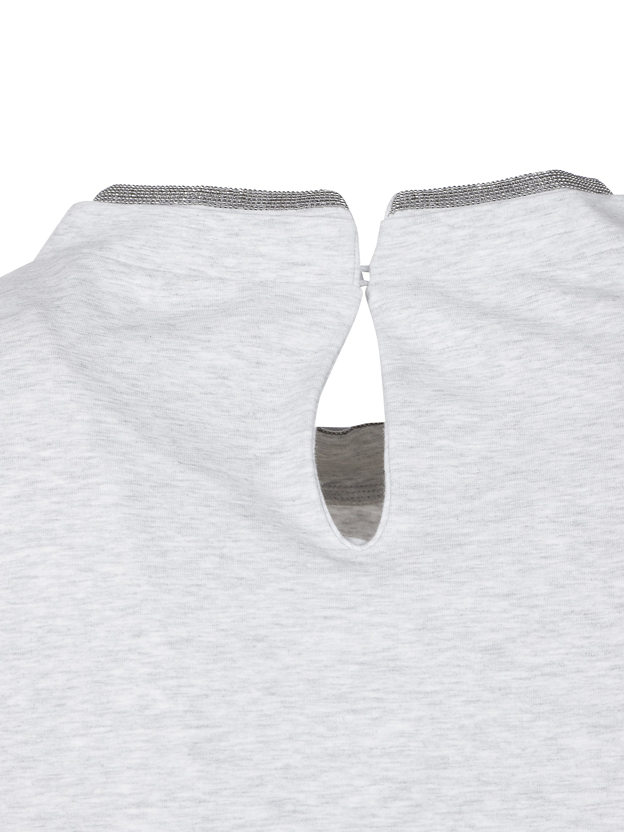 Brunello Cucinelli T-Shirts And Polos Silver Cotton Elastane