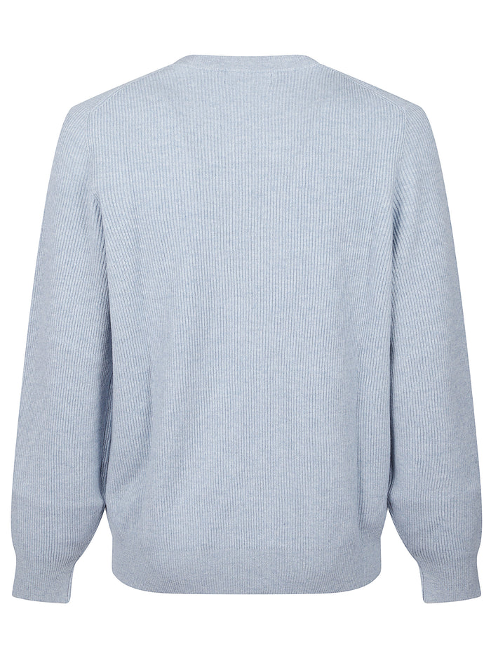 Brunello Cucinelli Sweaters Clear Blue Cashmere