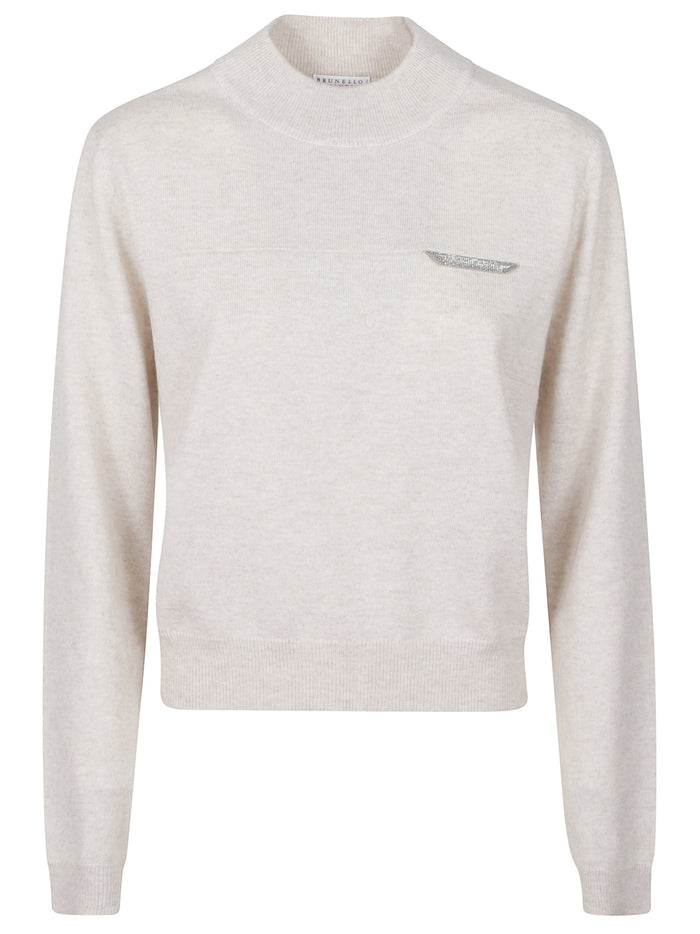 Brunello Cucinelli Sweaters Grey Cashmere