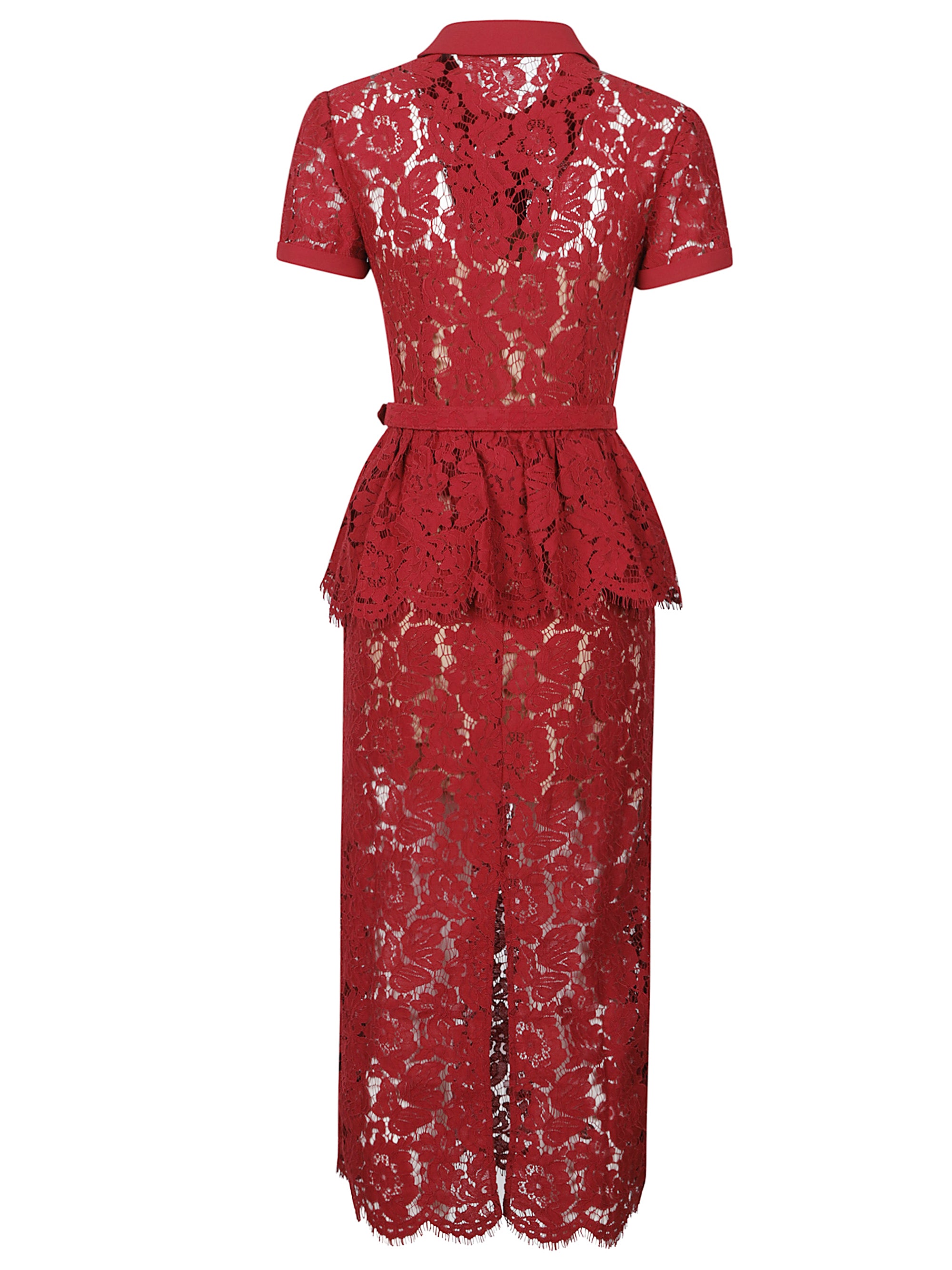 Self Portrait Dresses Bordeaux Pa Co Trim