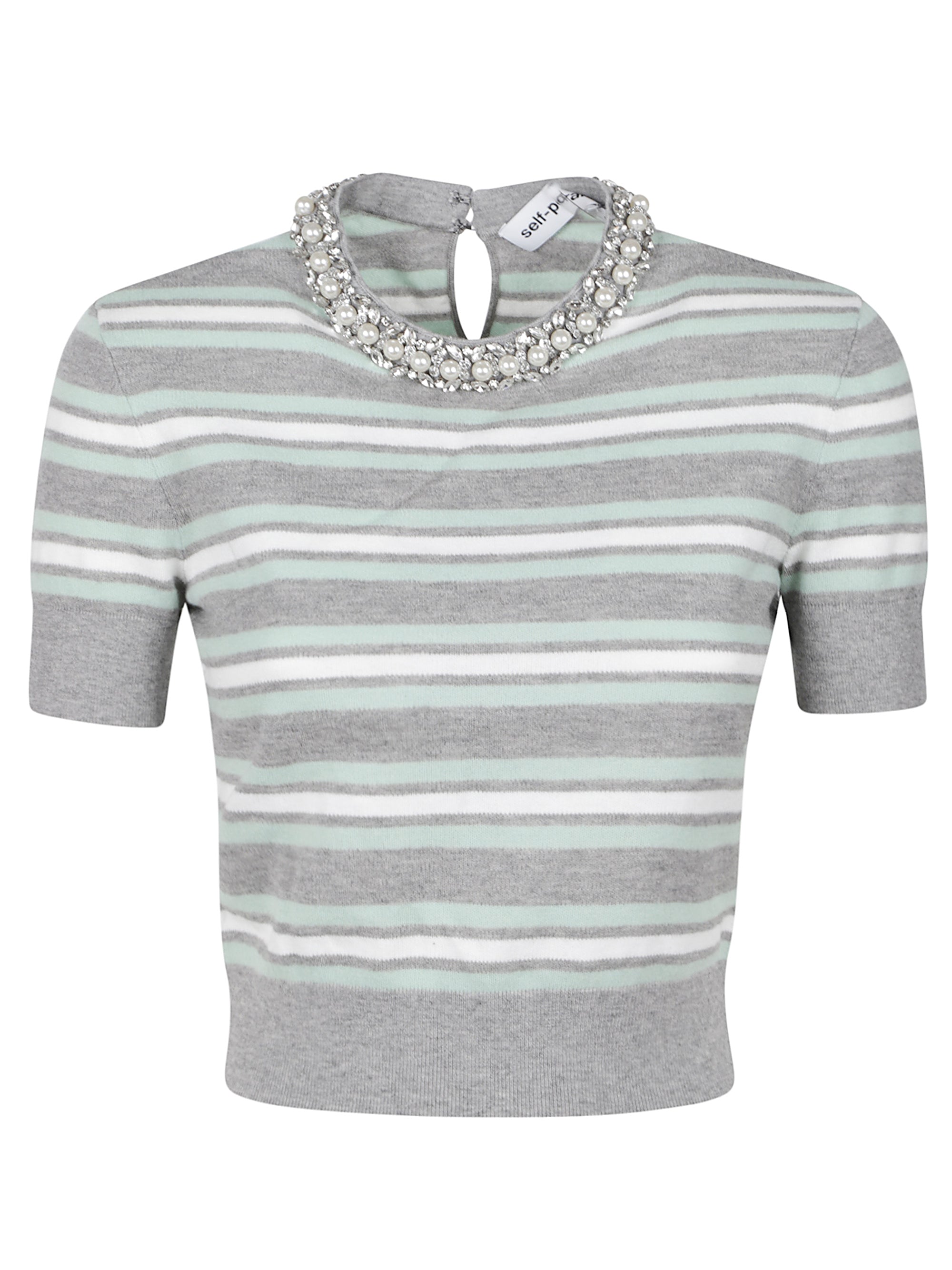 Self Portrait T-Shirts And Polos Grey Wo Co Wp