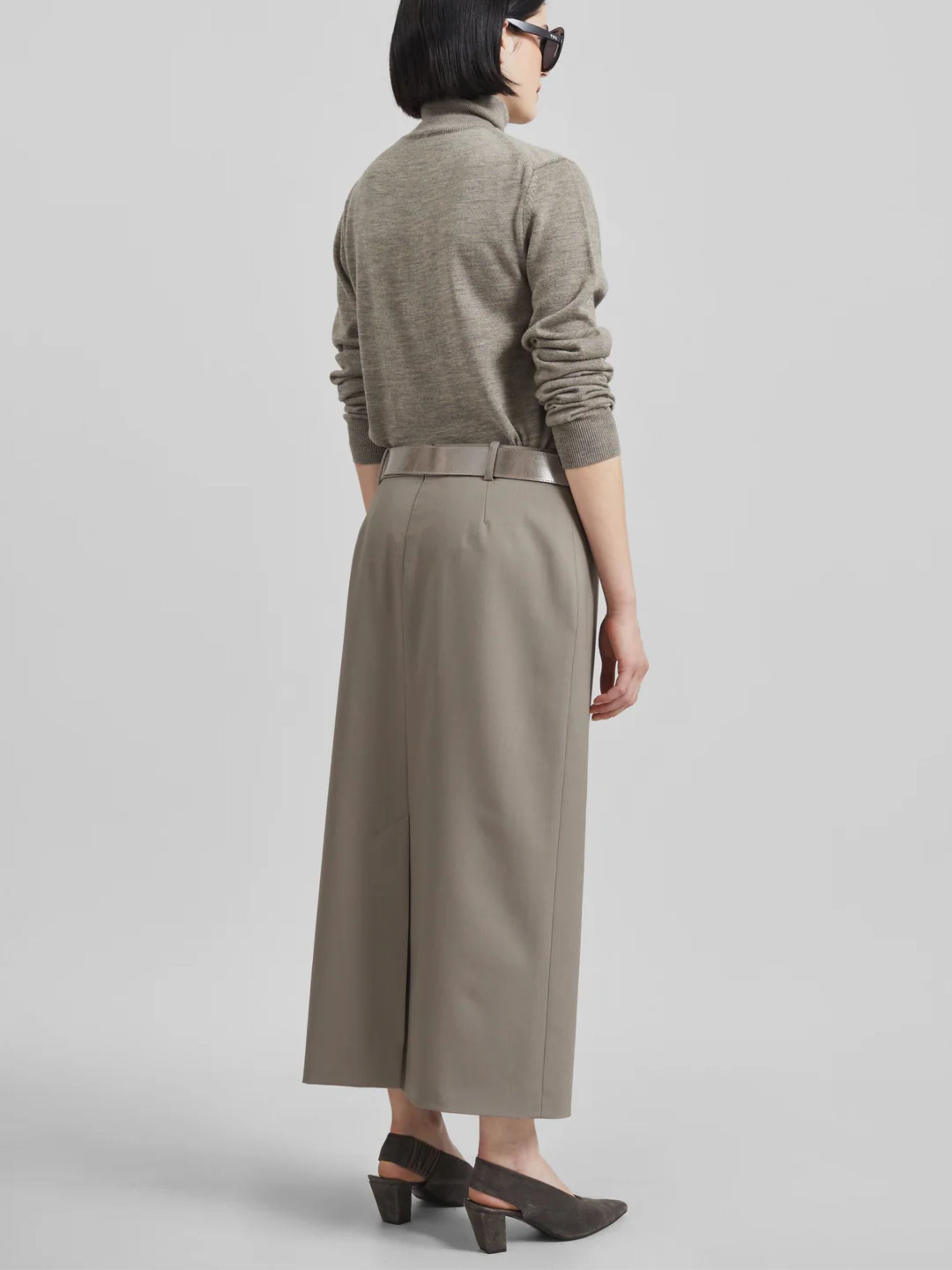 The Frankie Shop Skirts Beige Polyester New Wool