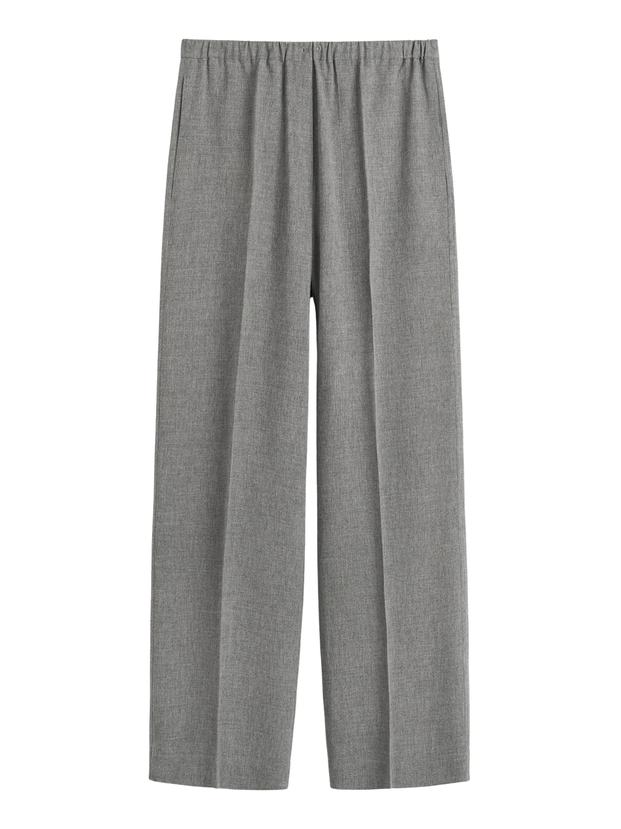 Toteme Trousers Grey Viscose Wool