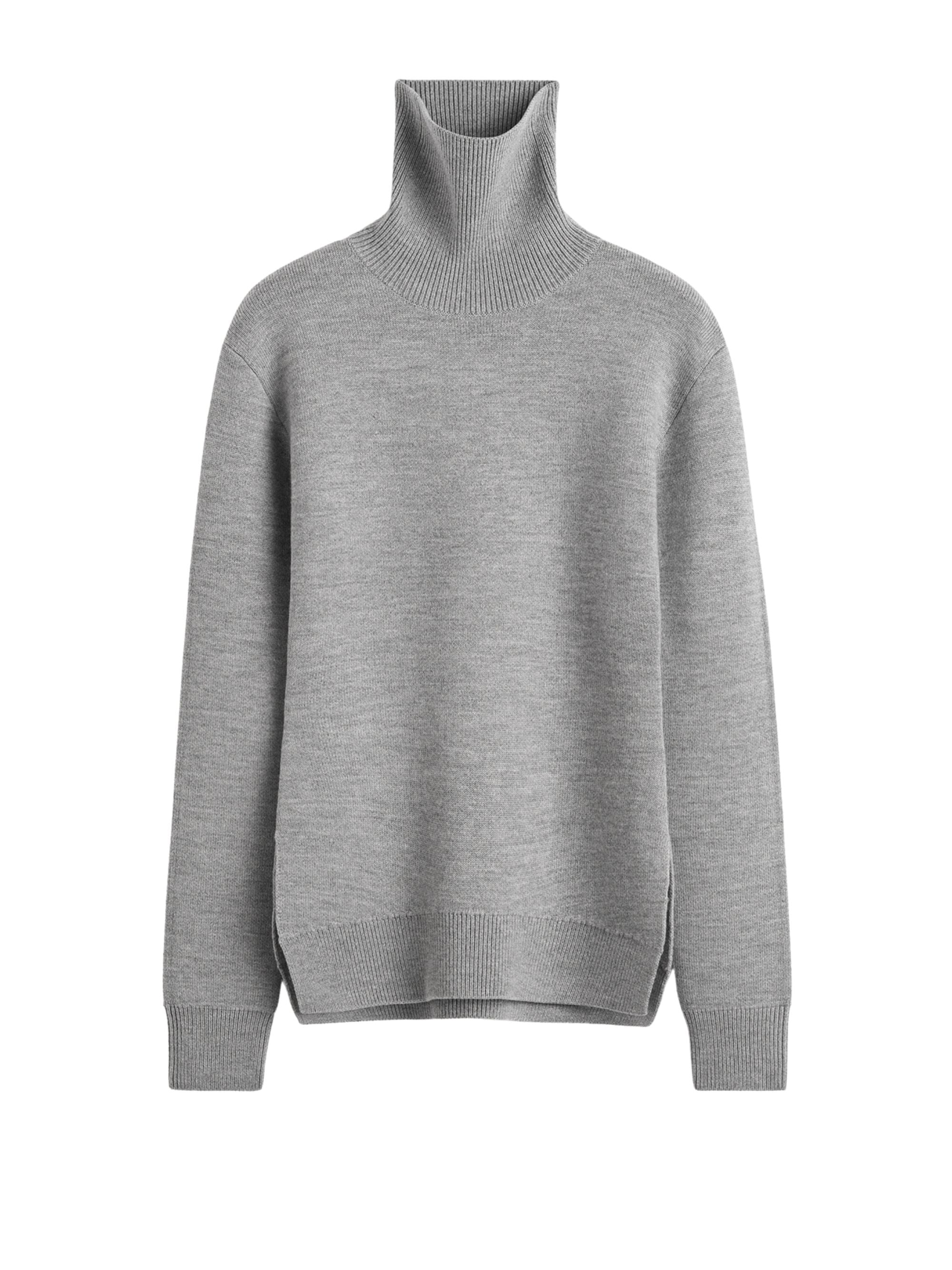 Toteme Sweaters Grey Wool Rws Polyamide