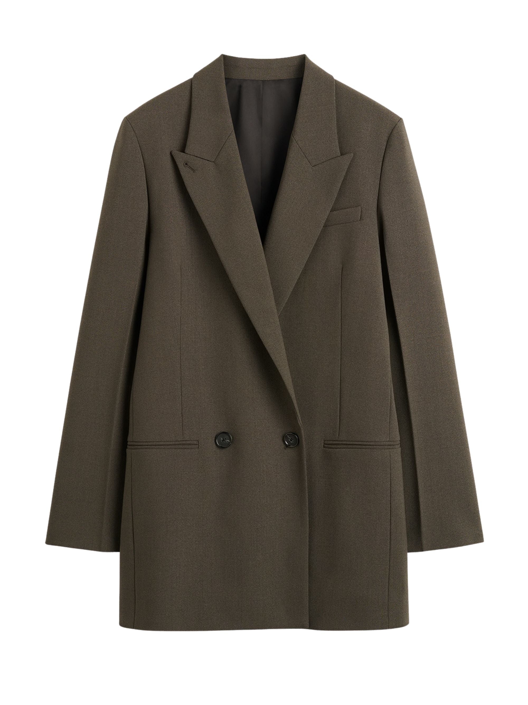 Toteme Jackets Green Wool Polyamide