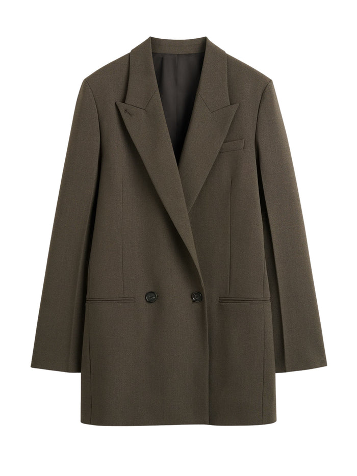 Toteme Jackets Green Wool Polyamide