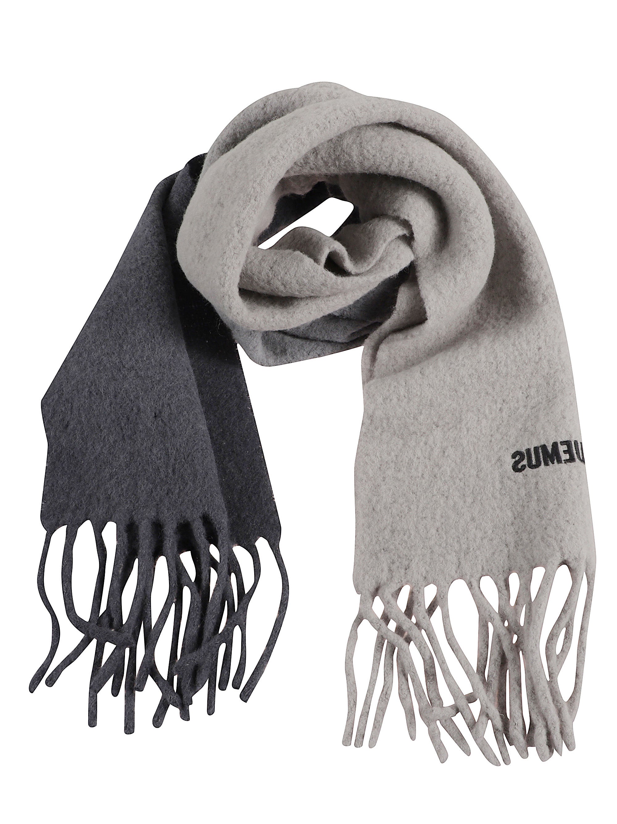 Jacquemus Scarfs Grey Alpaca Wool Polyamide