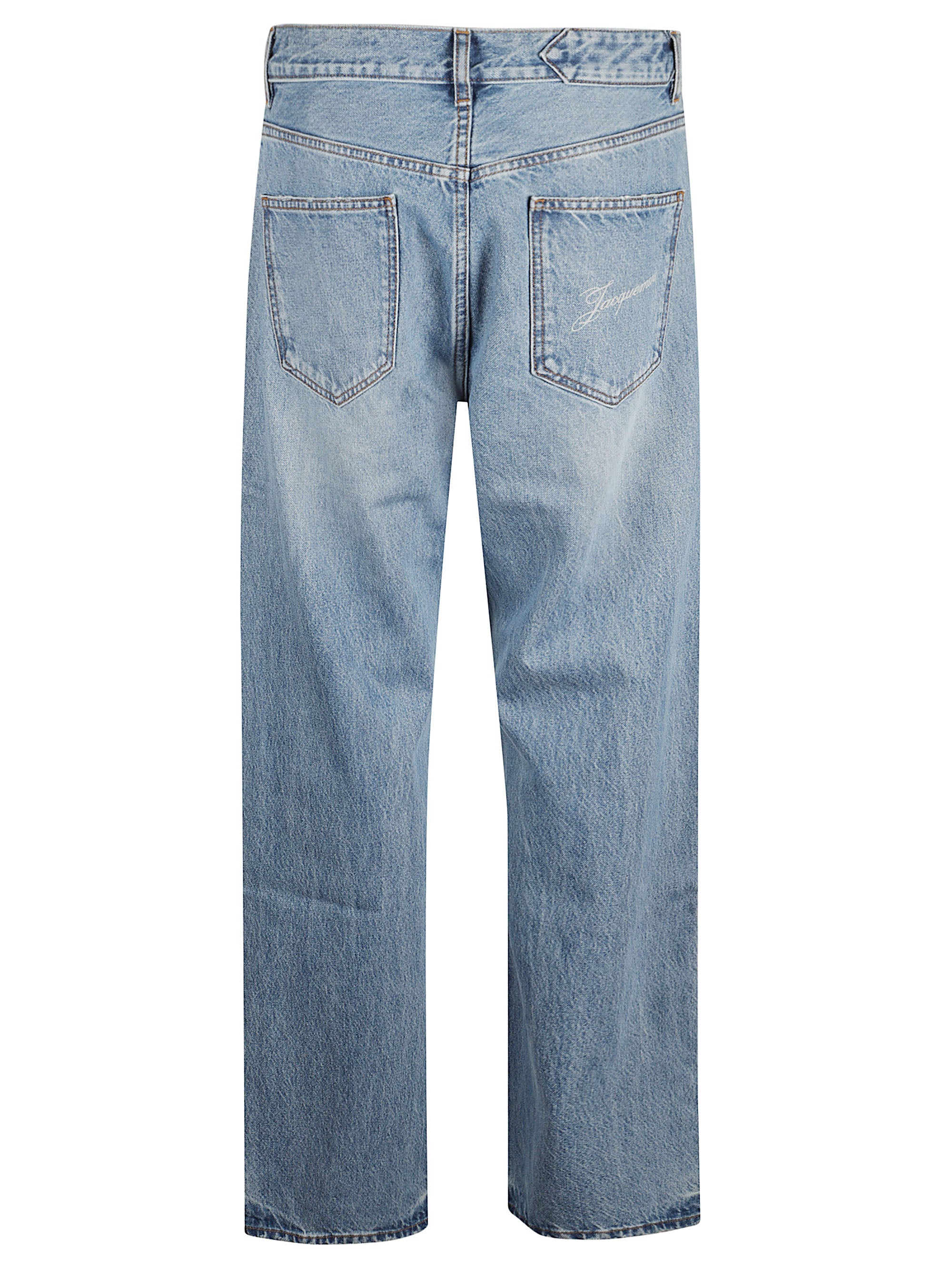JACQUEMUS Trousers Blue Cotton