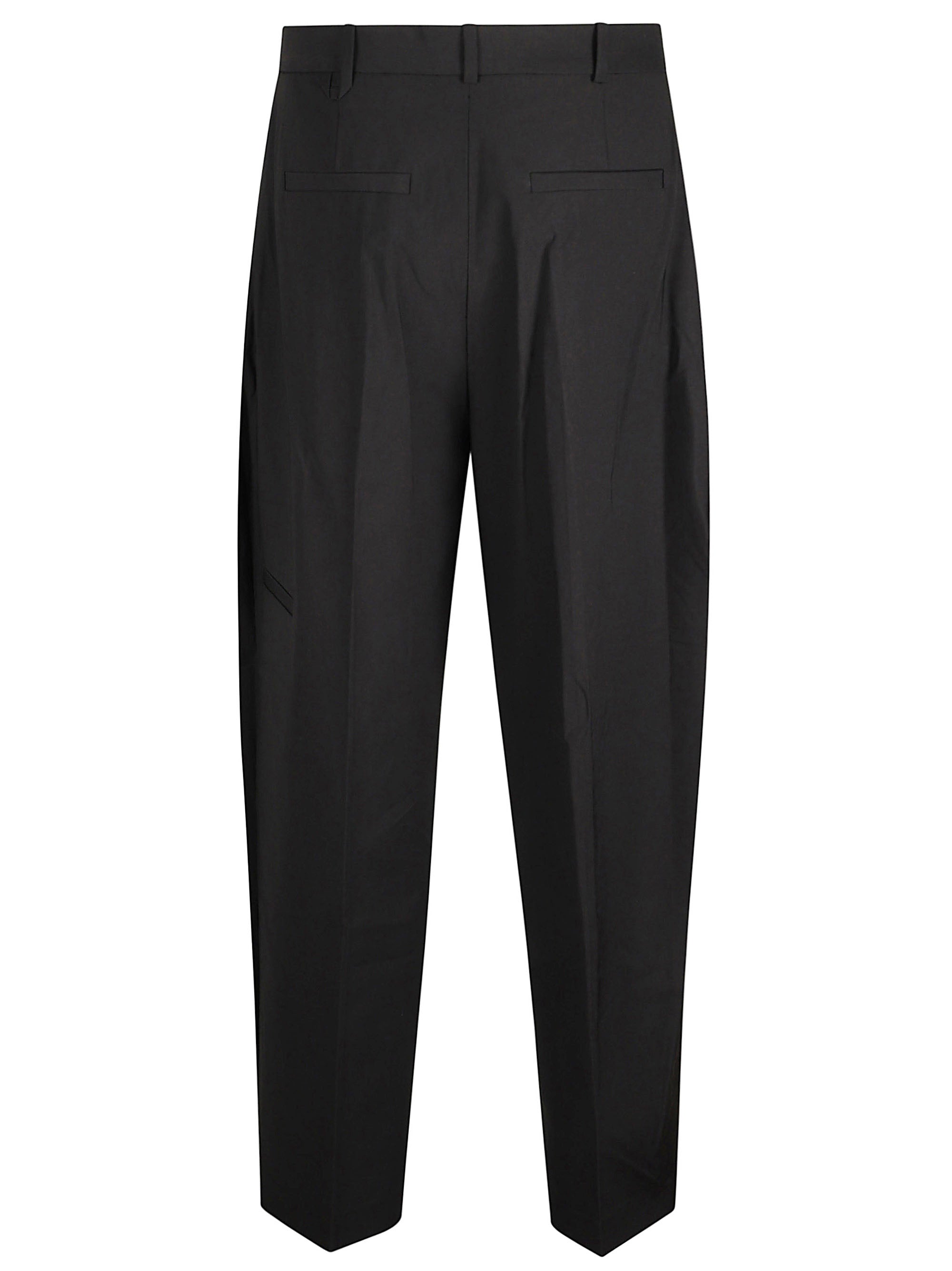 Jacquemus Trousers Black Cotton Polyester