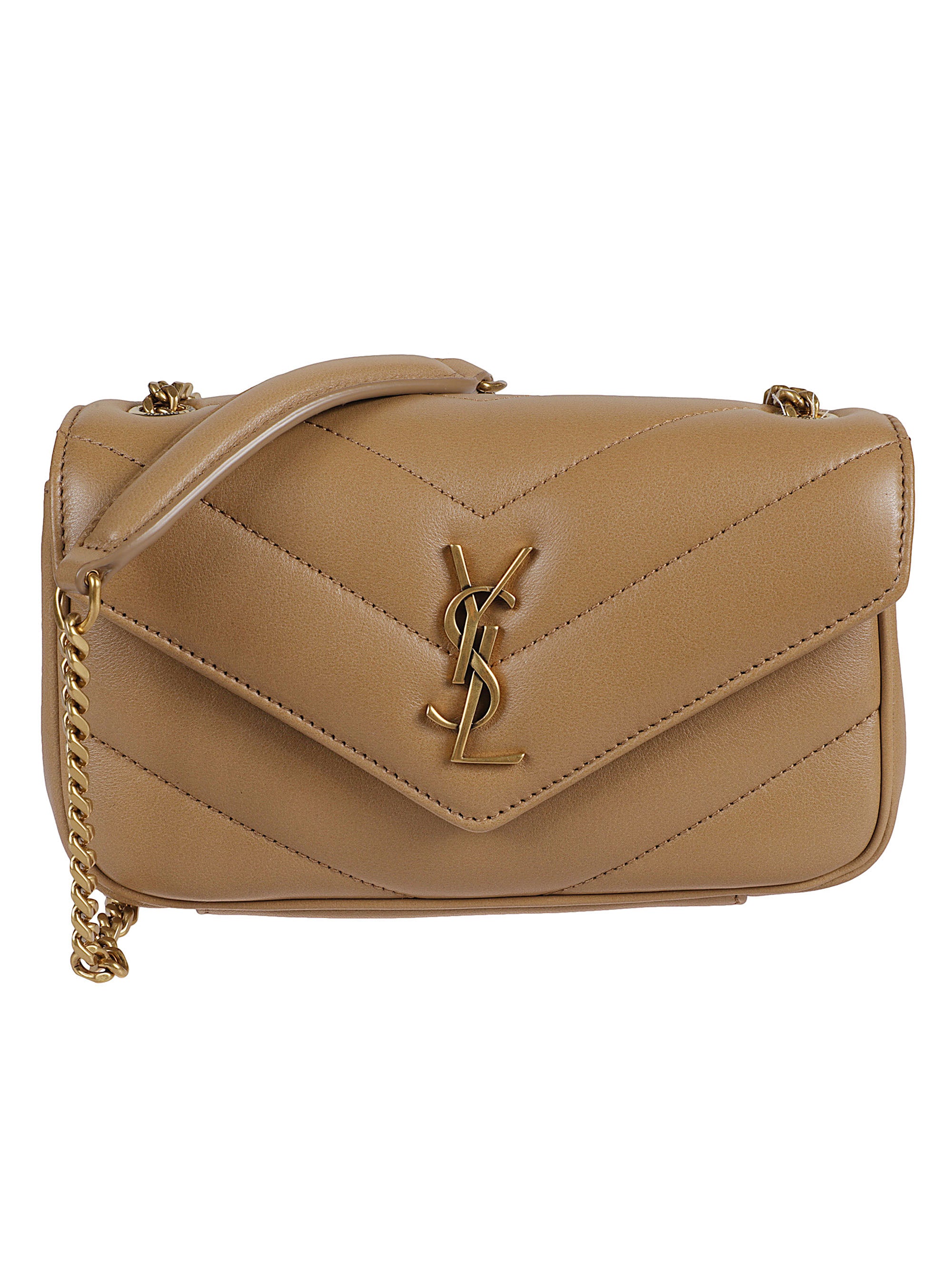 Saint Laurent Bags Beige Lamb