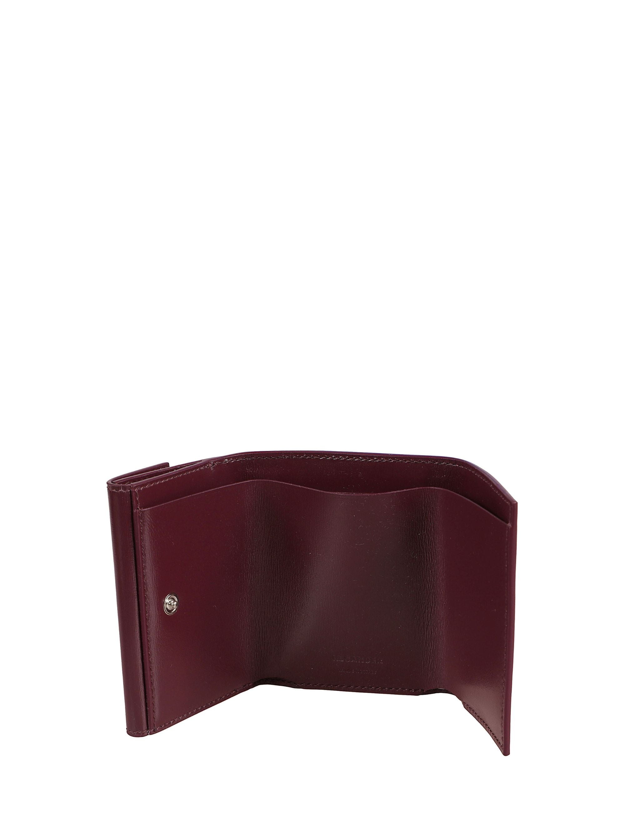 Jil Sander Wallets Red Calf Leather