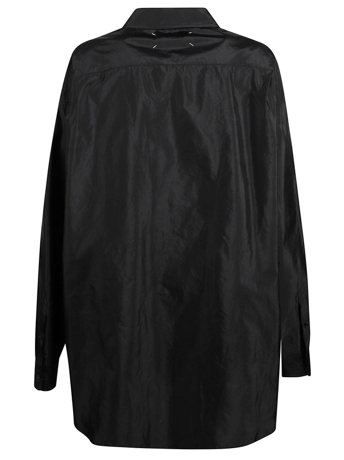 Maison Margiela Shirts Nero Polyester Poliamide