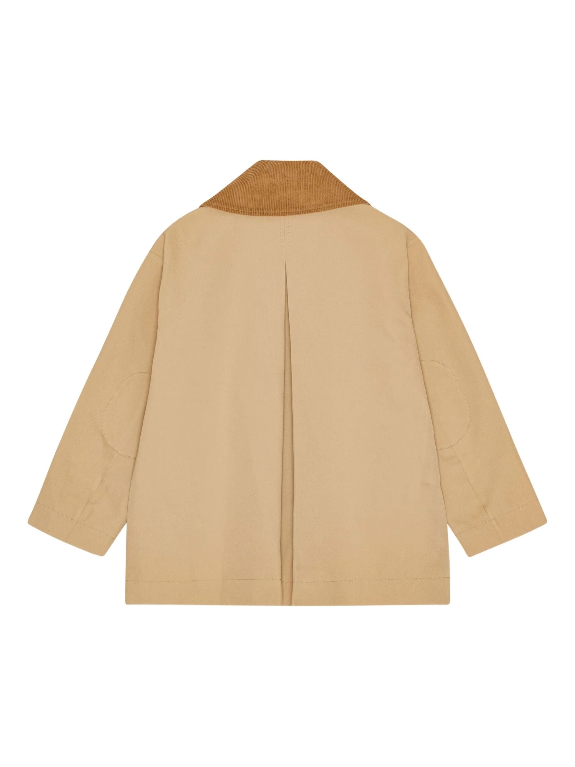 Ganni Coats Kaki Recycled Polyester