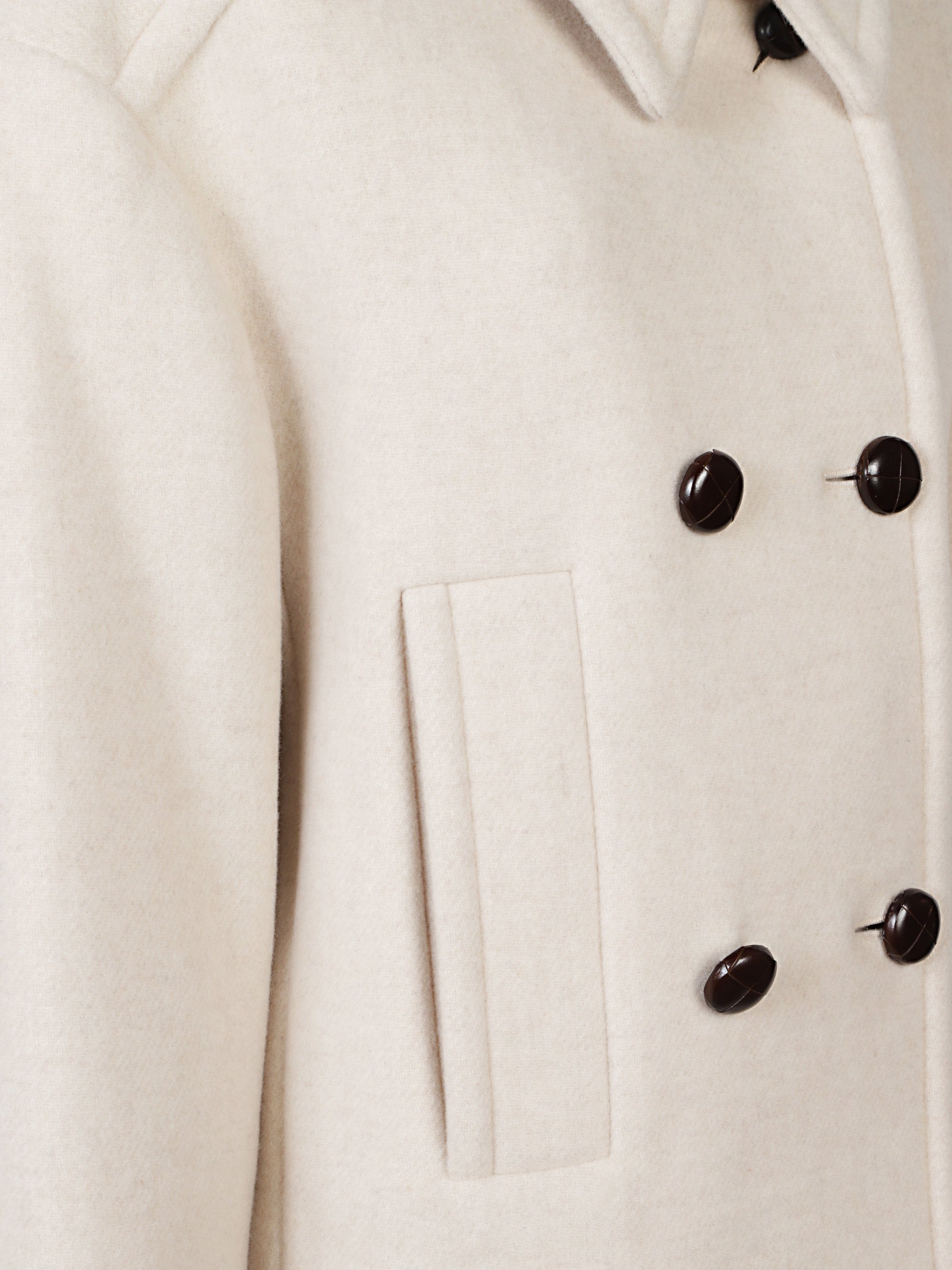 Marant Coats Beige Wool Polyamide