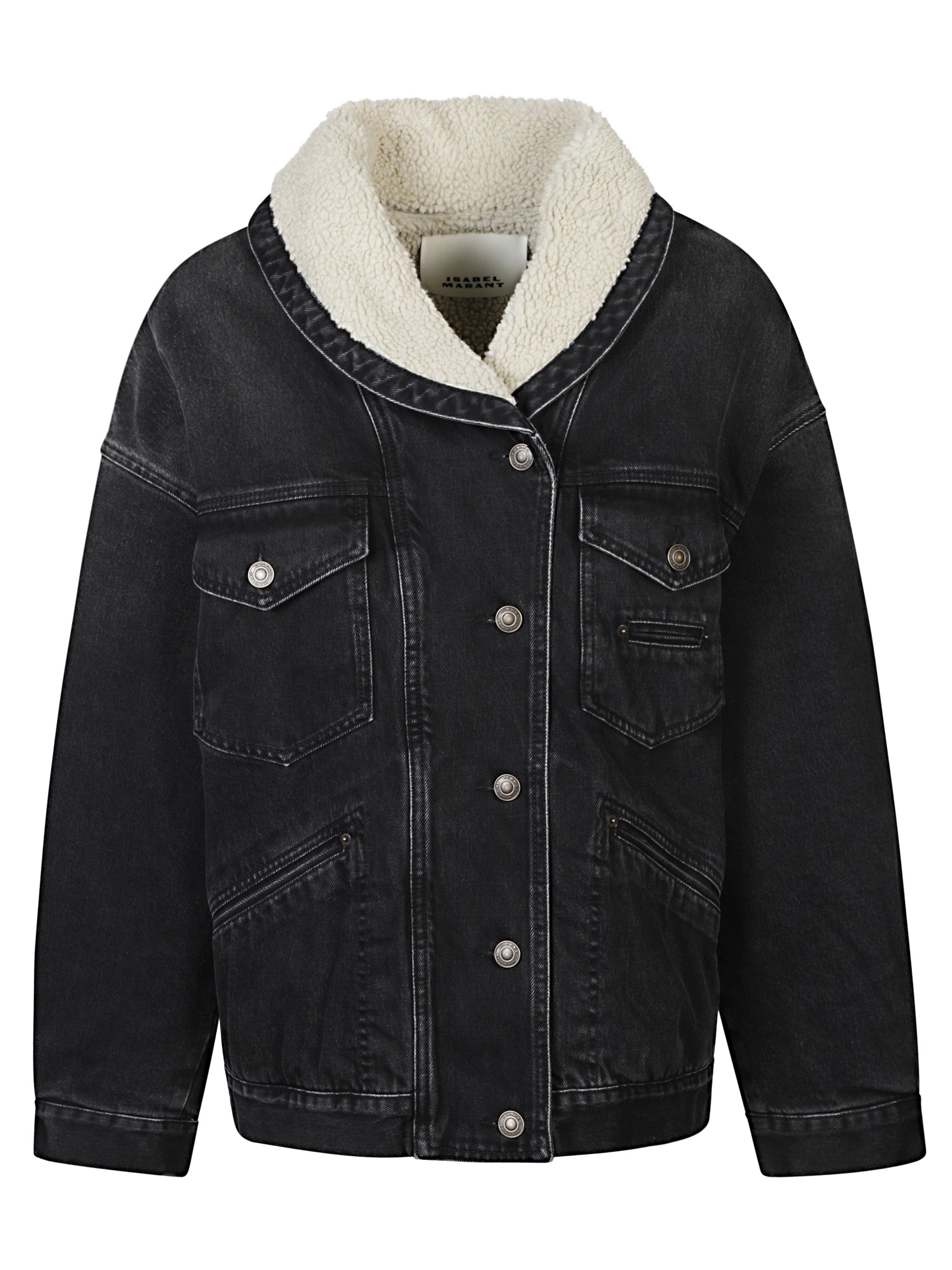 Marant Coats Black Cotton