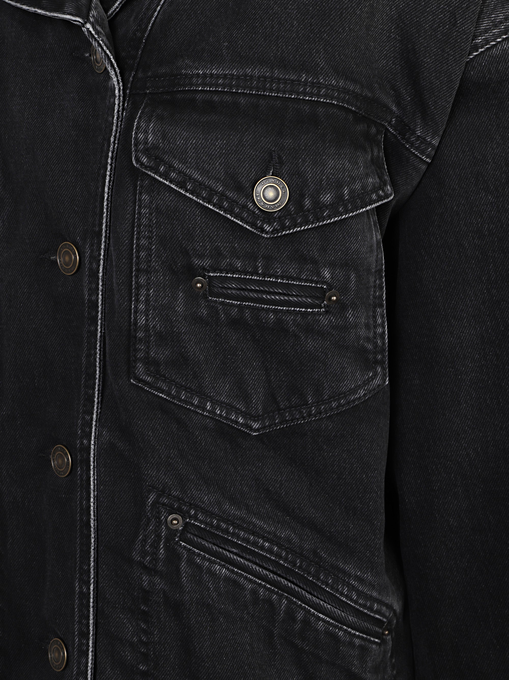 Marant Coats Black Cotton