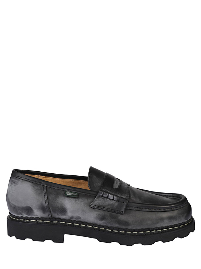 Paraboot Flat Shoes Black Calf Leather