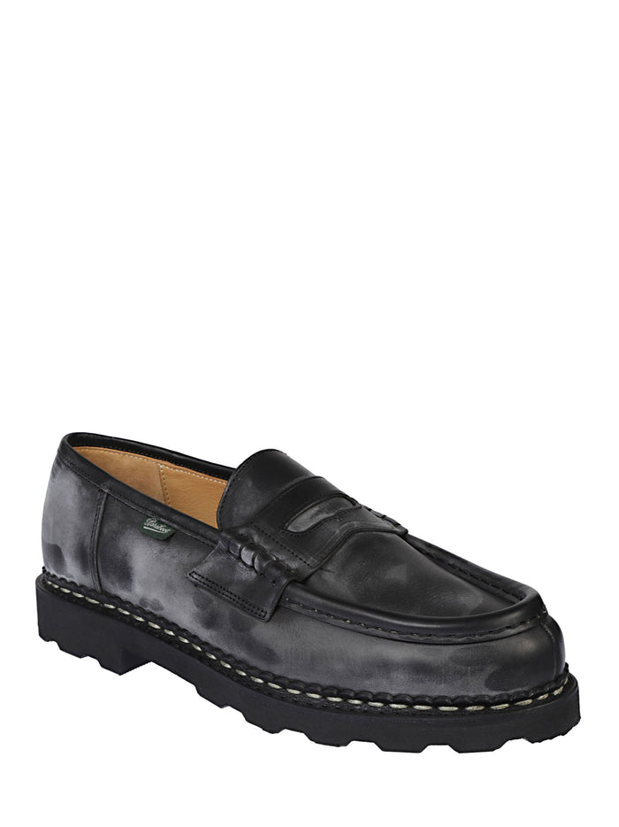 Paraboot Flat Shoes Black Calf Leather