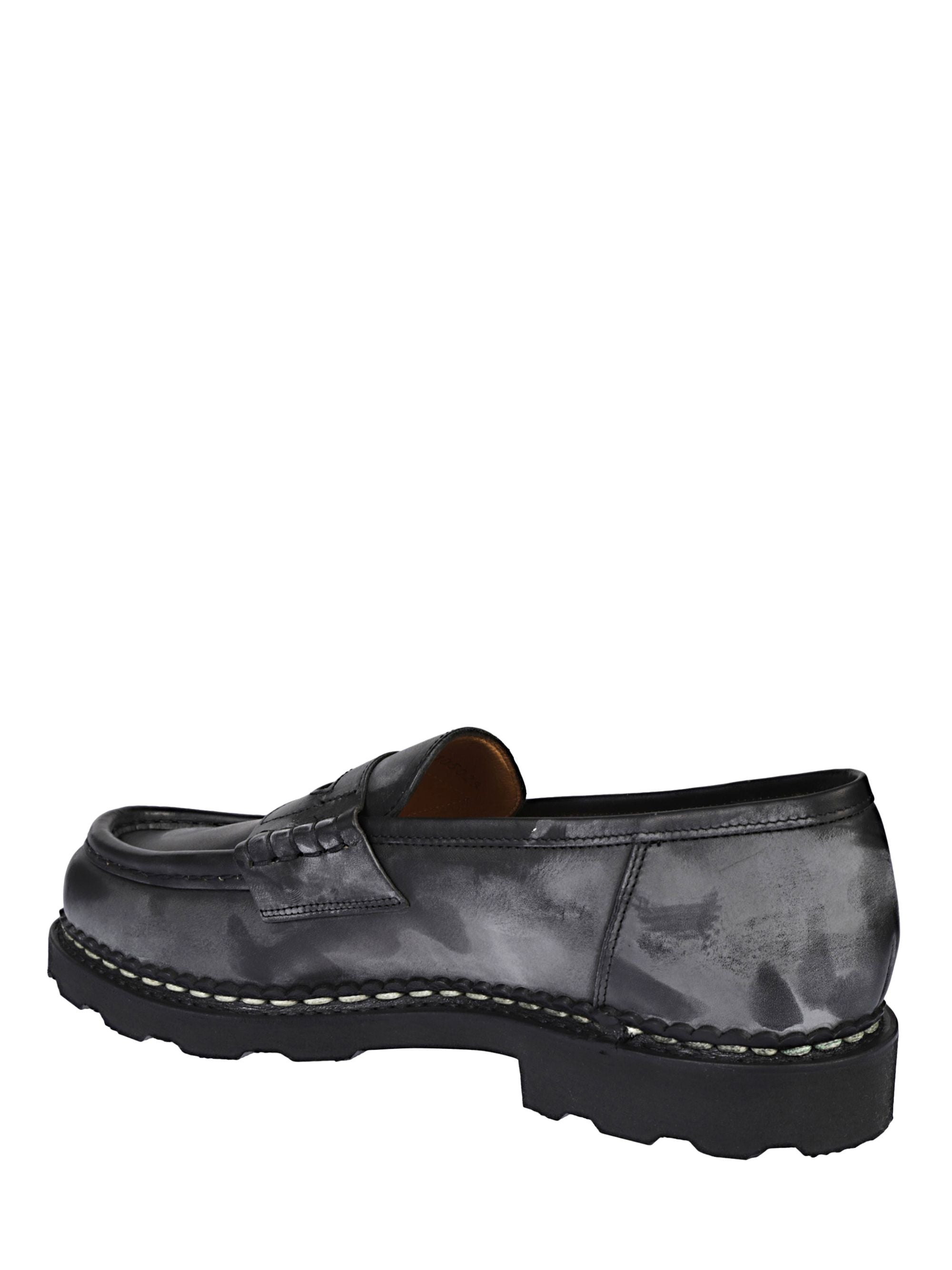 Paraboot Flat Shoes Black Calf Leather