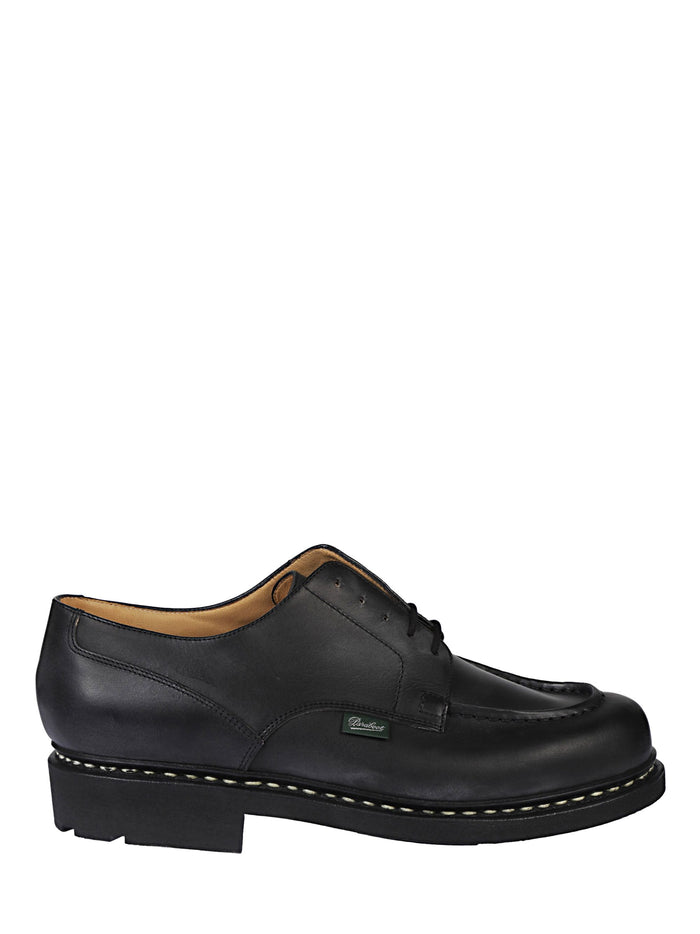 Paraboot Flat Shoes Black Calf Leather