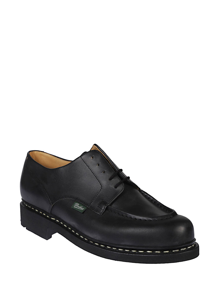 Paraboot Flat Shoes Black Calf Leather