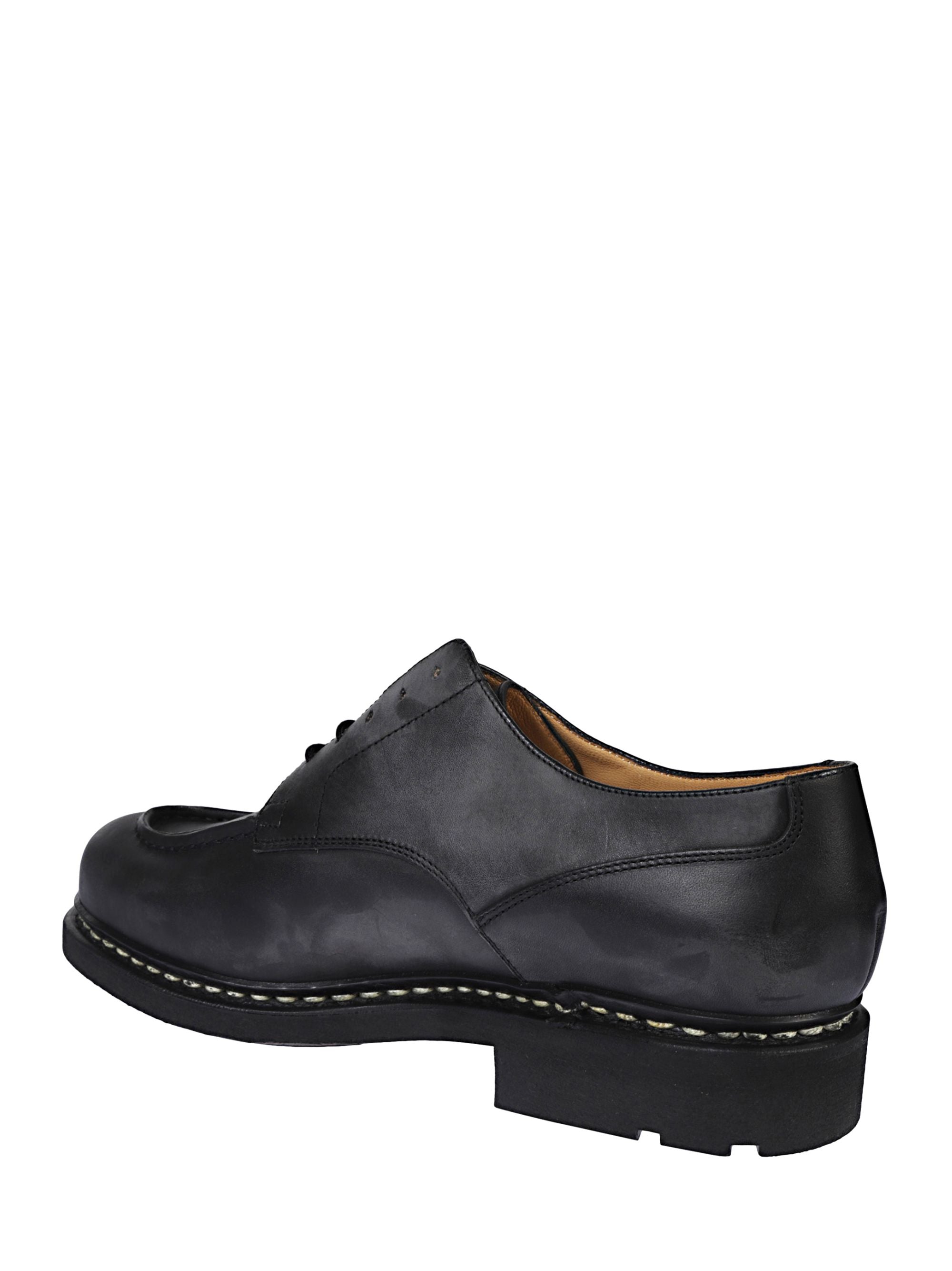 Paraboot Flat Shoes Black Calf Leather
