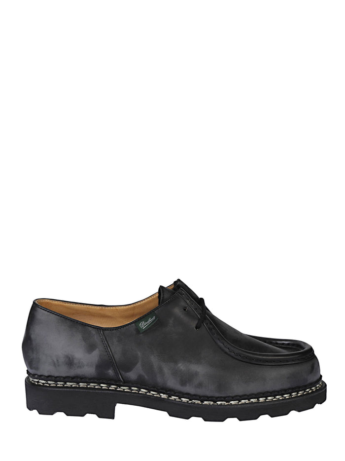 Paraboot Flat Shoes Black Calf Leather
