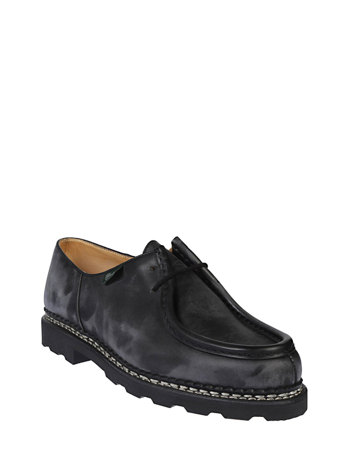 Paraboot Flat Shoes Black Calf Leather