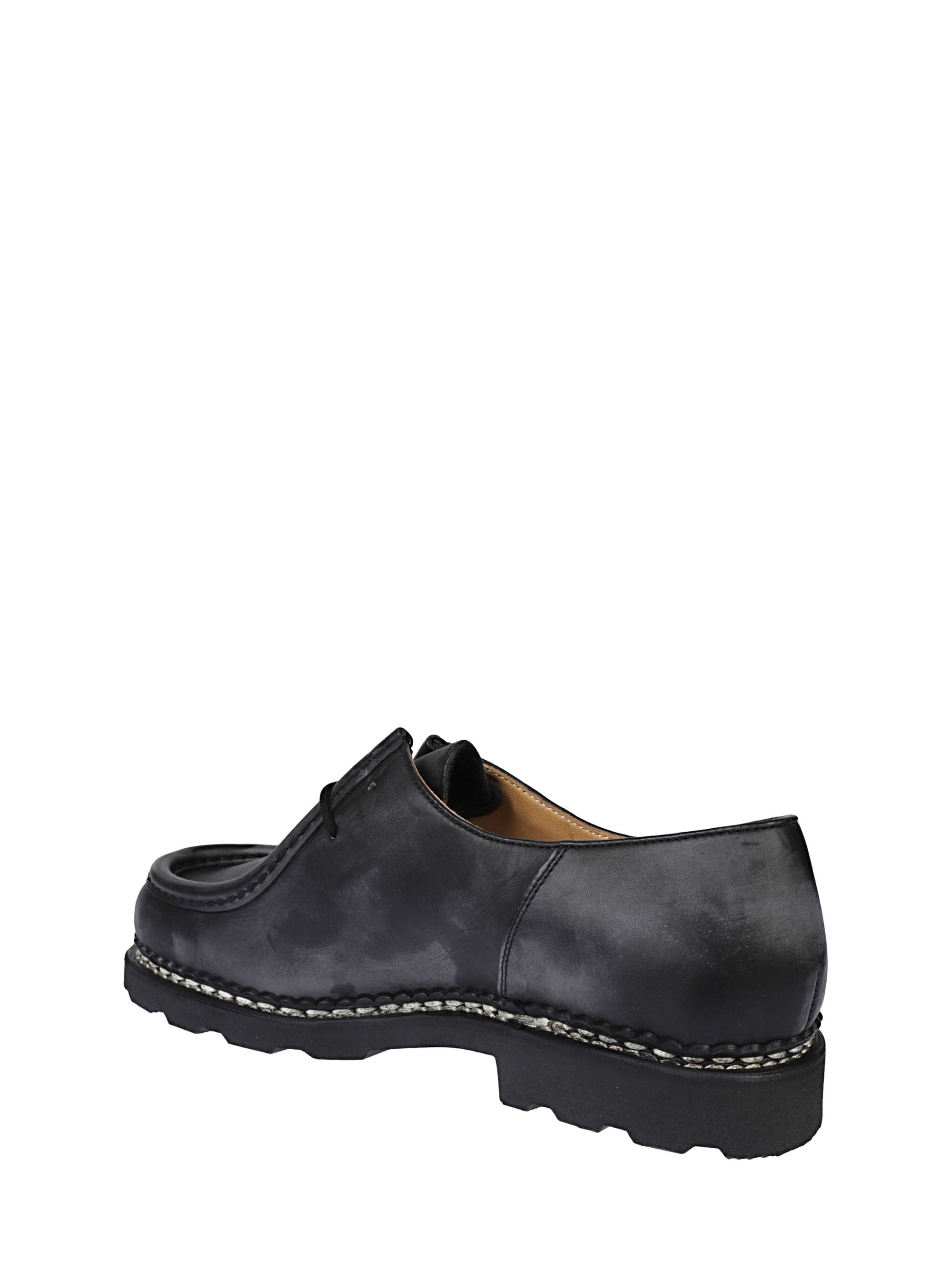Paraboot Flat Shoes Black Calf Leather
