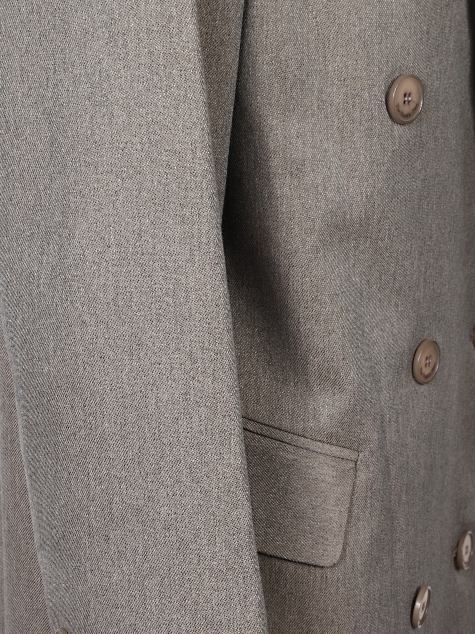 The Frankie Shop Coats Grey Viscose Polyester Wool