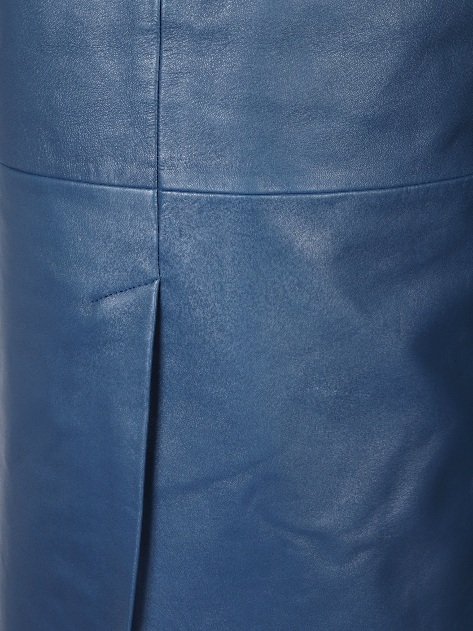 The Frankie Shop Skirts Blue Lamb Leather