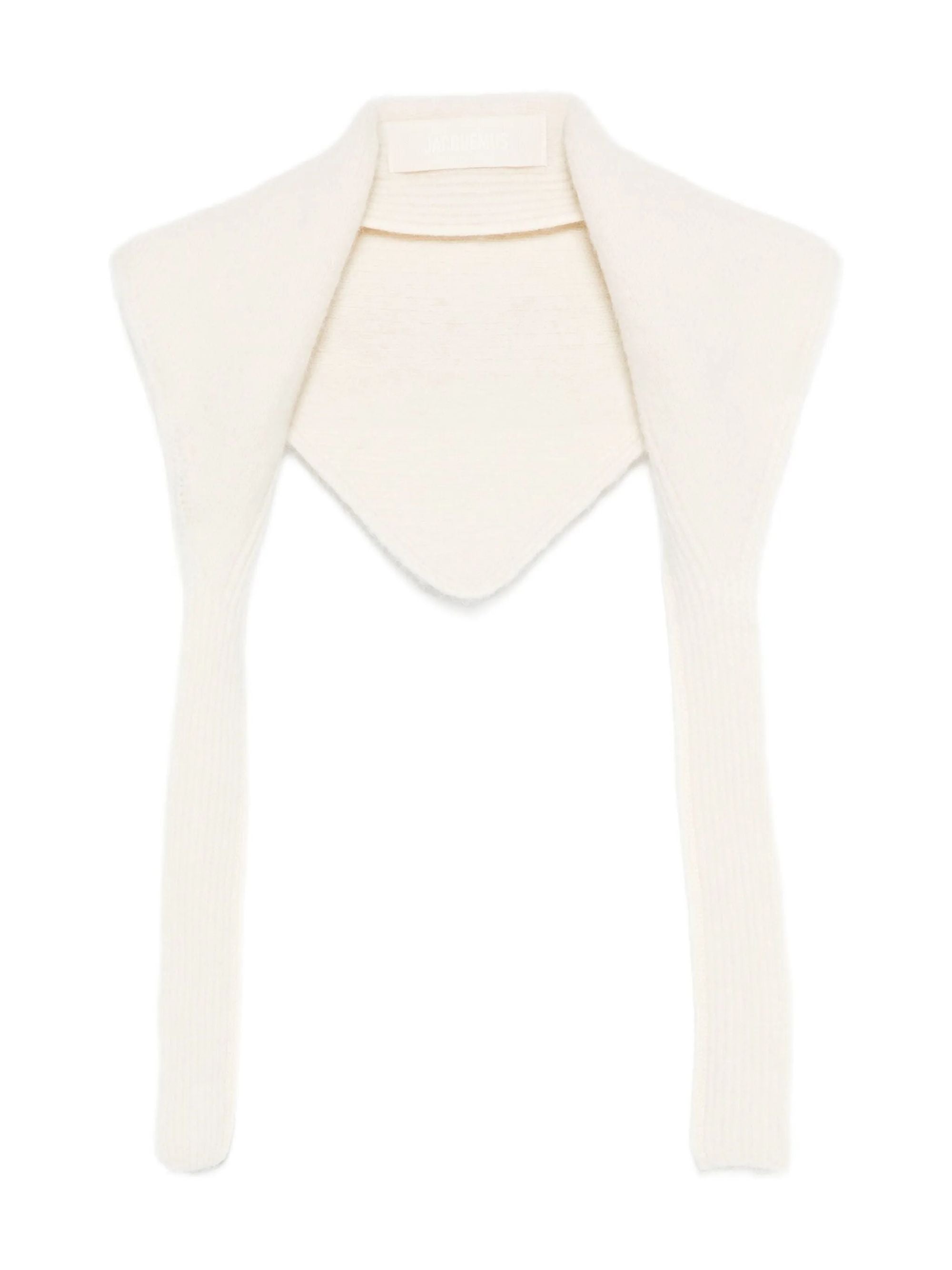 Jacquemus Scarfs White Alpaca Wool Polyamide