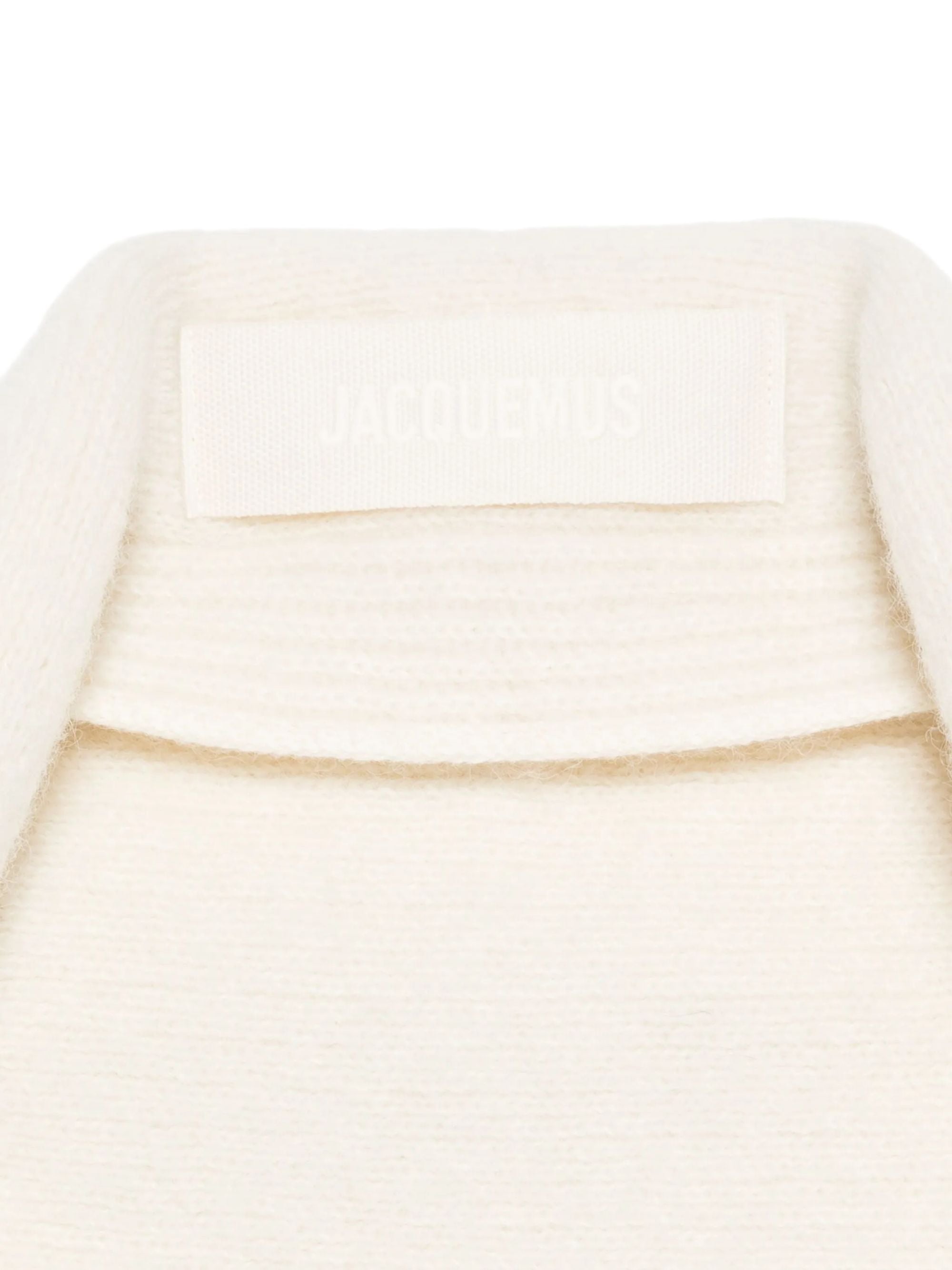 Jacquemus Scarfs White Alpaca Wool Polyamide