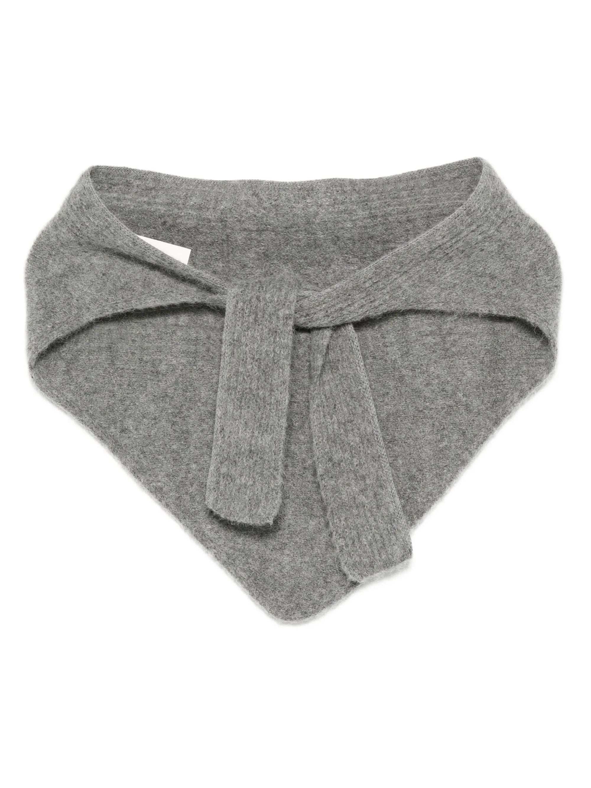 Jacquemus Scarfs Grey Alpaca Wool Polyamide