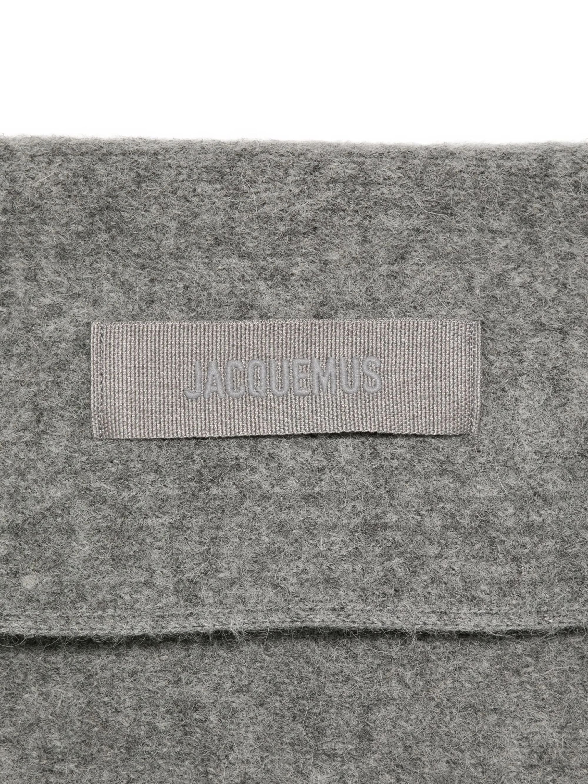 Jacquemus Scarfs Grey Alpaca Wool Polyamide