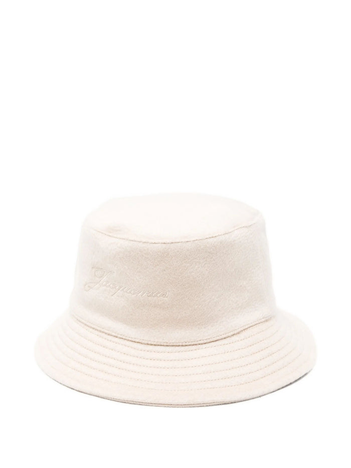 JACQUEMUS Hats Beige Wool Virgin