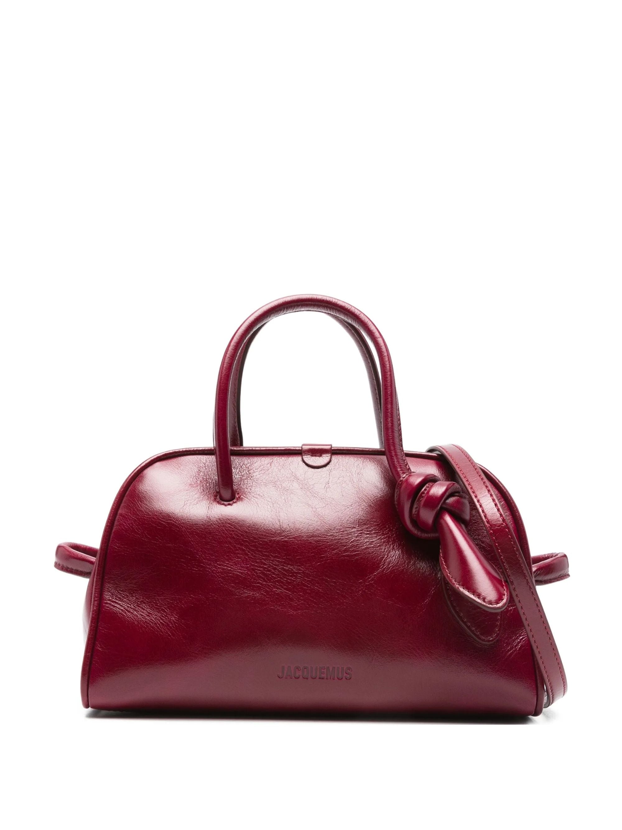 Jacquemus Bags Bordeaux Cow Leather