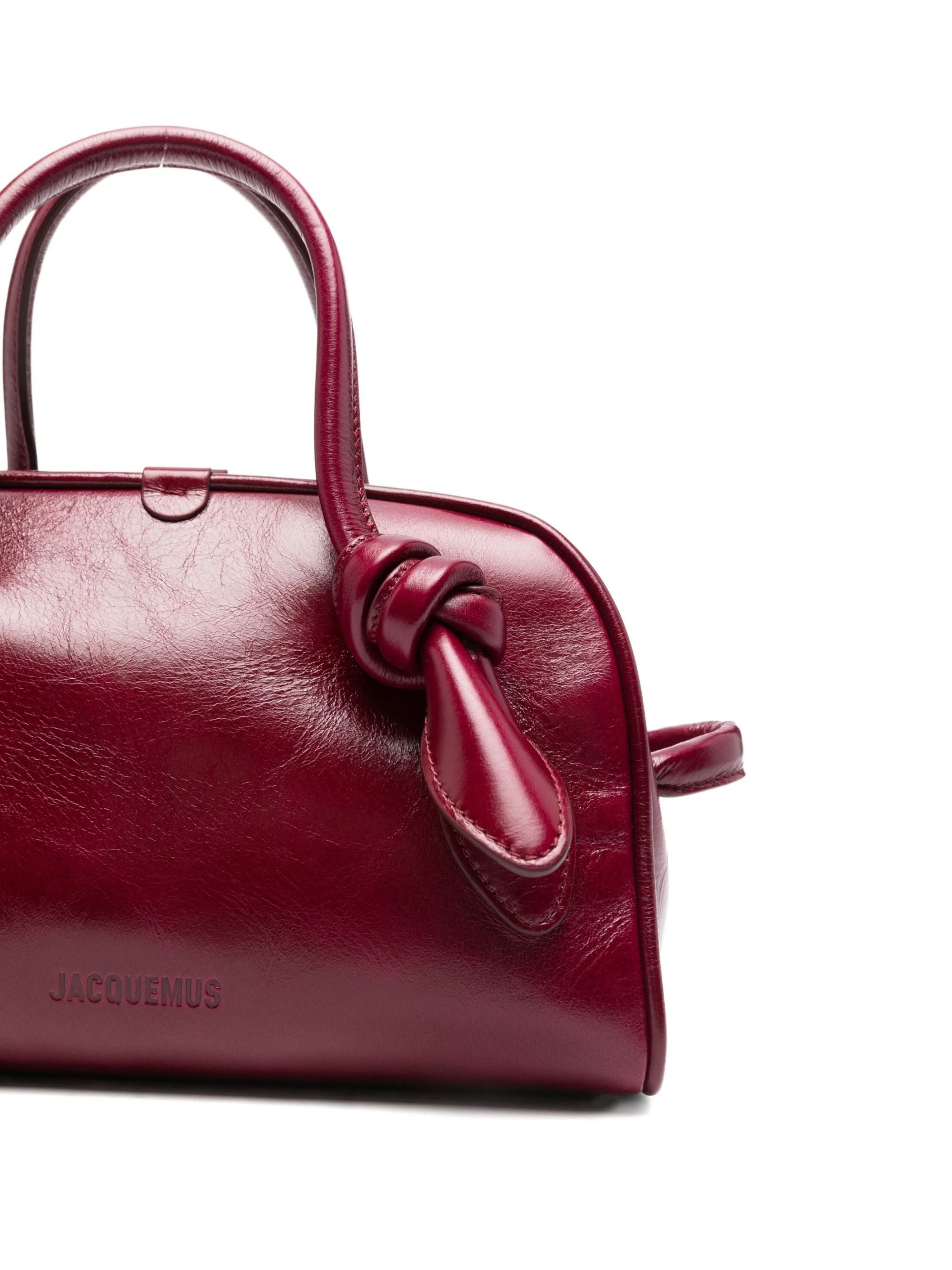 Jacquemus Bags Bordeaux Cow Leather