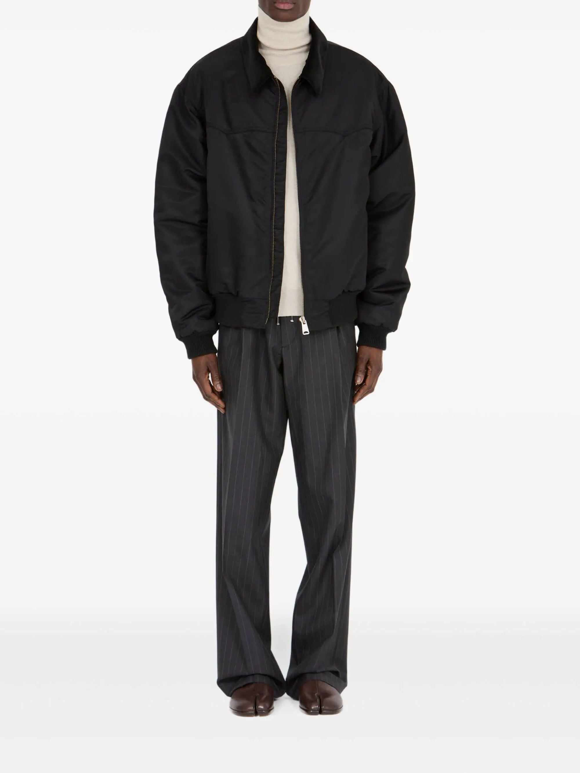 Maison Margiela Coats Nero Polyamide